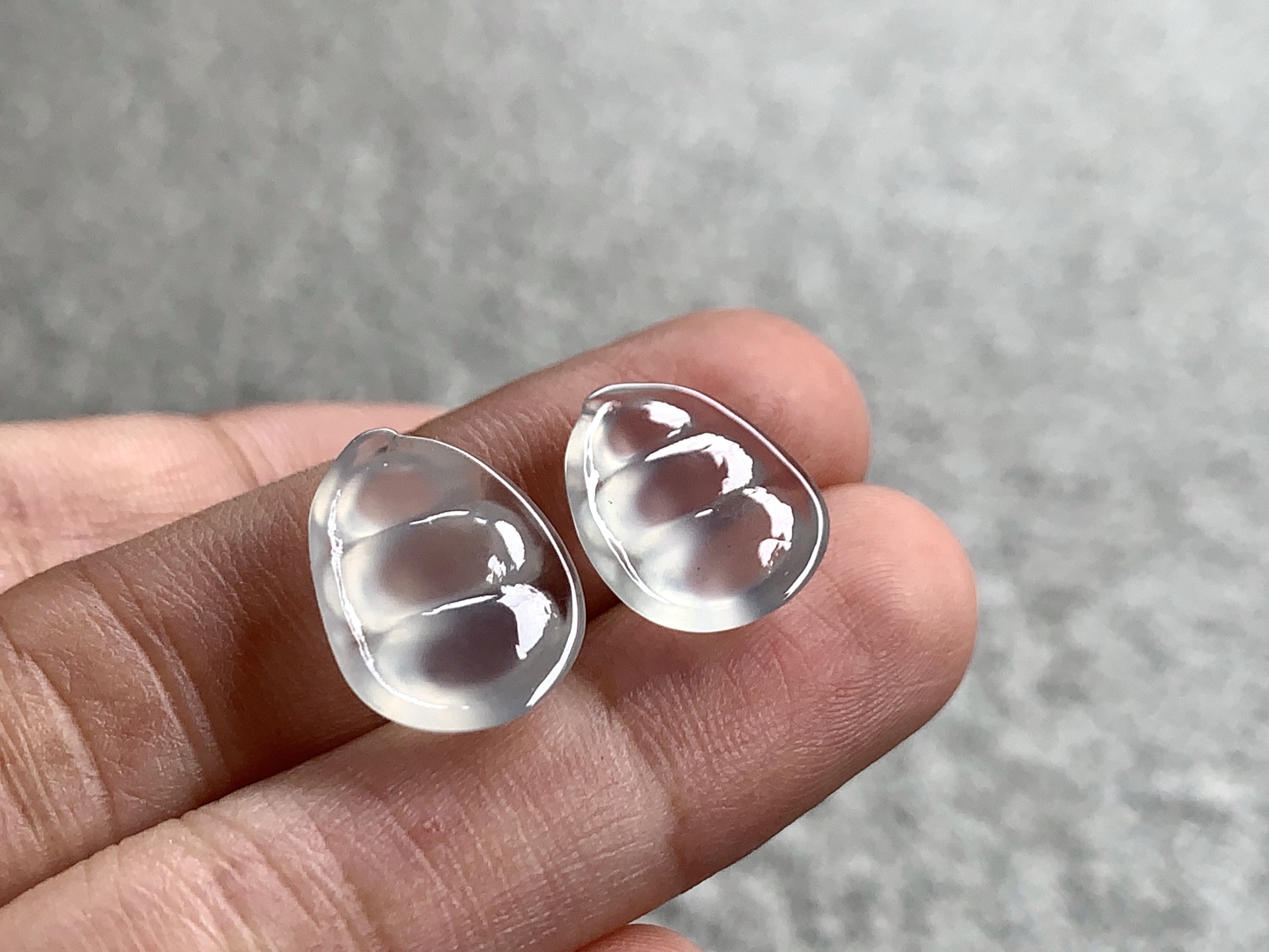 ️ 【冰福豆一对】尺寸：14.7×11.2×5 / 13.2×10×4.1