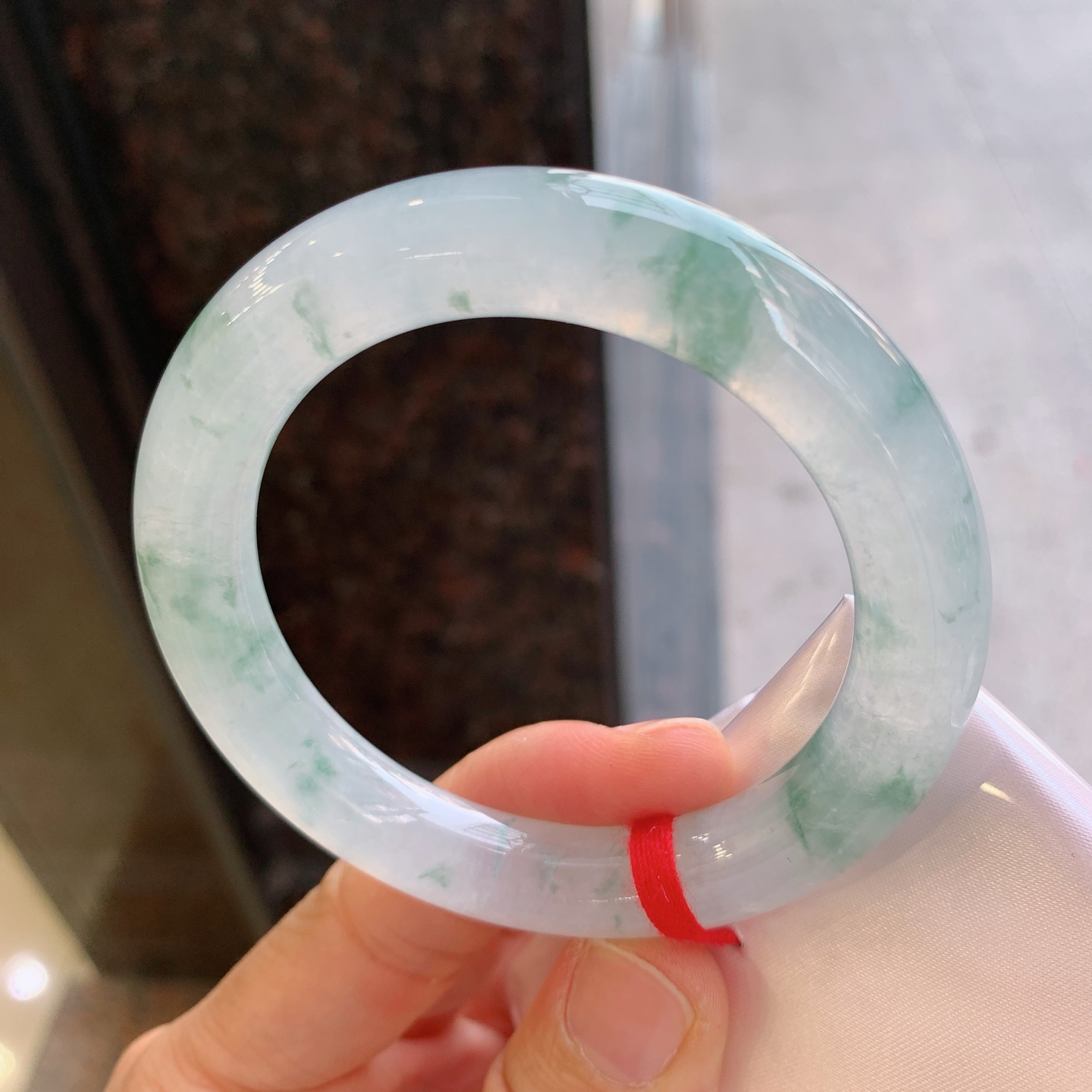 圆条冰飘花 无裂 尺寸：54.2/10.6 花色漂亮