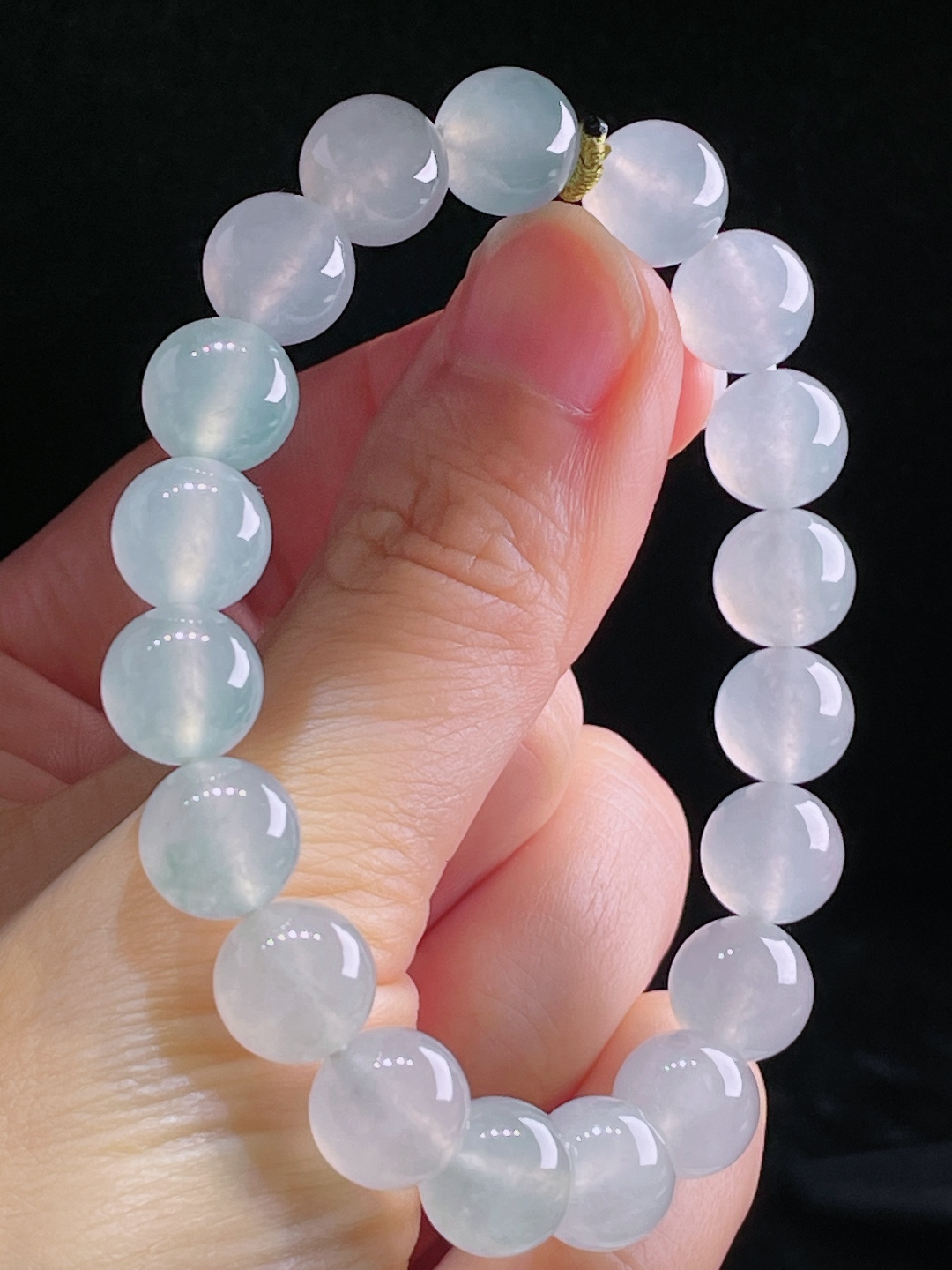 ️高冰手串，老种起光，细底通透，尺寸：10.3mm0807