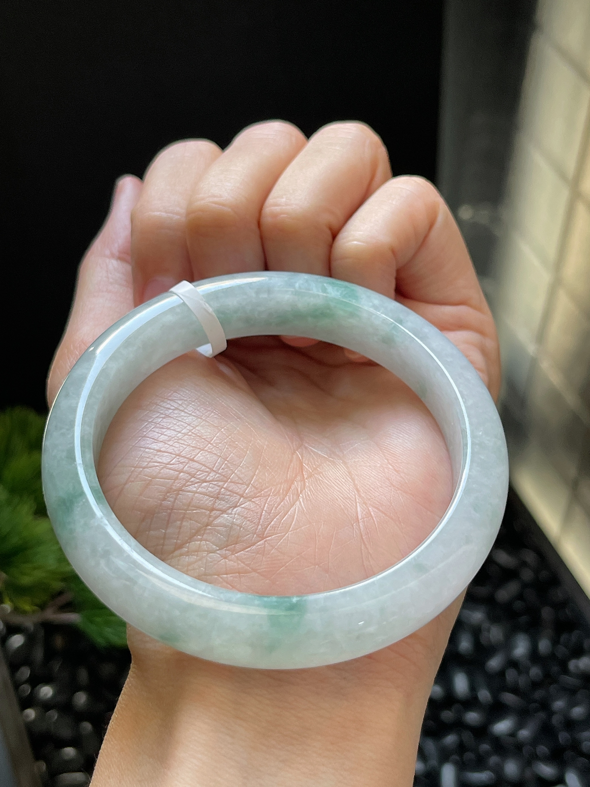 正圈57.8冰糯飘花手镯