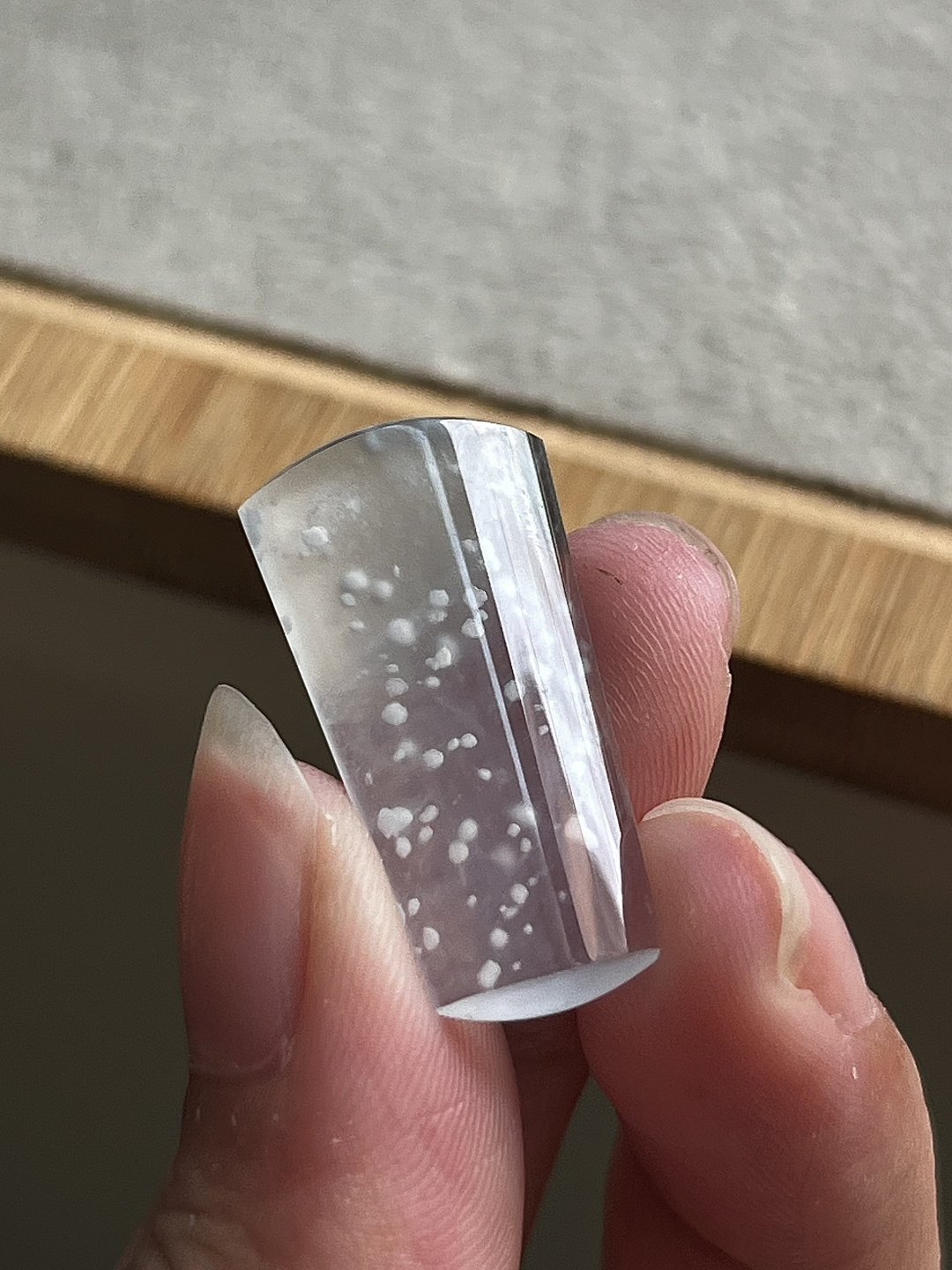 点点木那雪花棉，清莹起光，尺寸：27*13.4*2.6,a4387