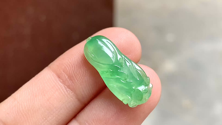️ 木纳绿百财,21.8*9.2*4 完整
