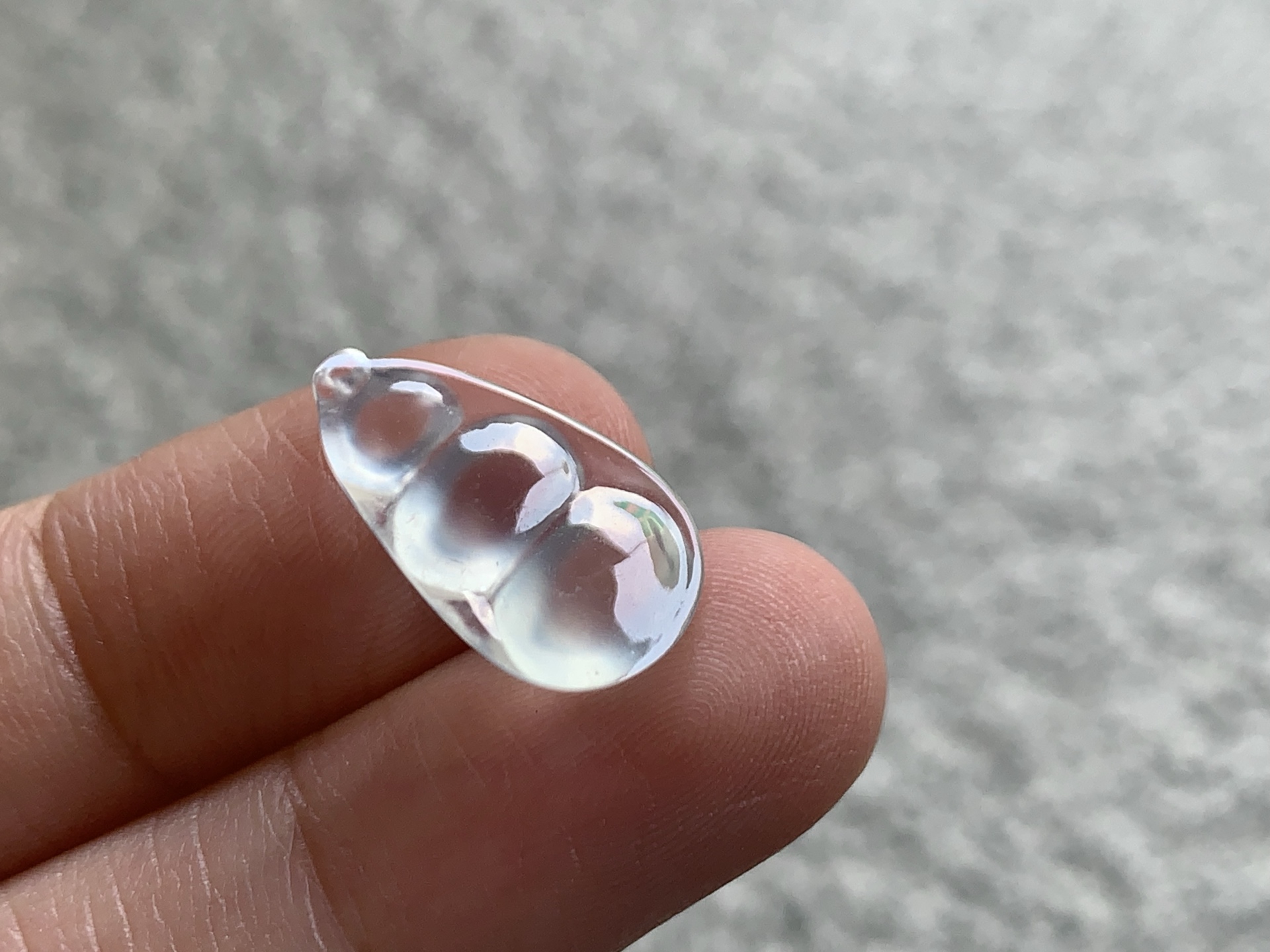 ️ 冰种福豆，尺寸：16.2×10.2×4.4