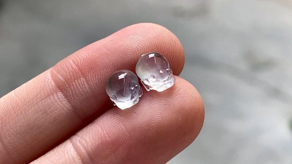 ️ 玻璃钢金蟾一对 完整