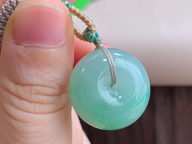 ️ 平安扣，无裂，尺寸20.7-11.5mm，包A附证书