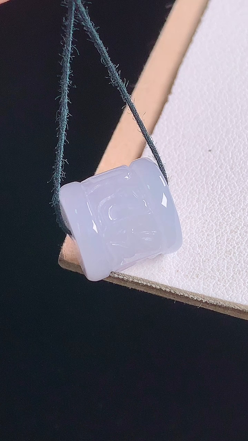 ️冰紫六字真言路路通，无裂，尺寸:12.5-12.0mm