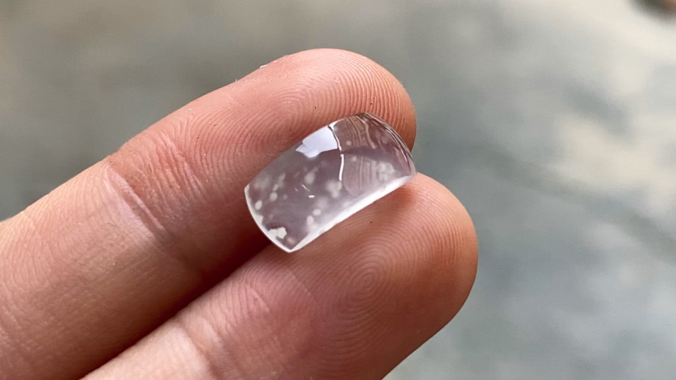️ 玻璃种雪花棉马鞍,完整