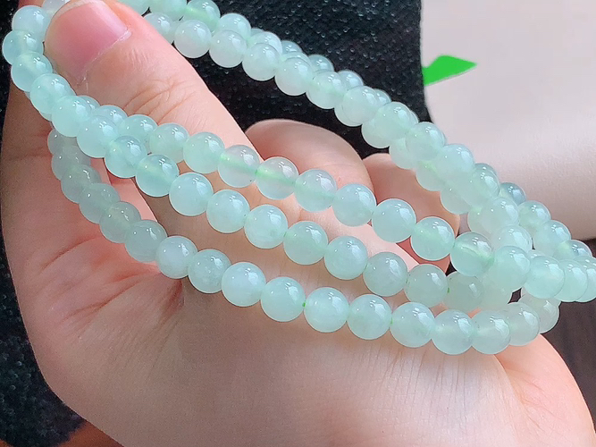 ️ 冰晴珠链，尺寸取一6.5mm，包A附证书