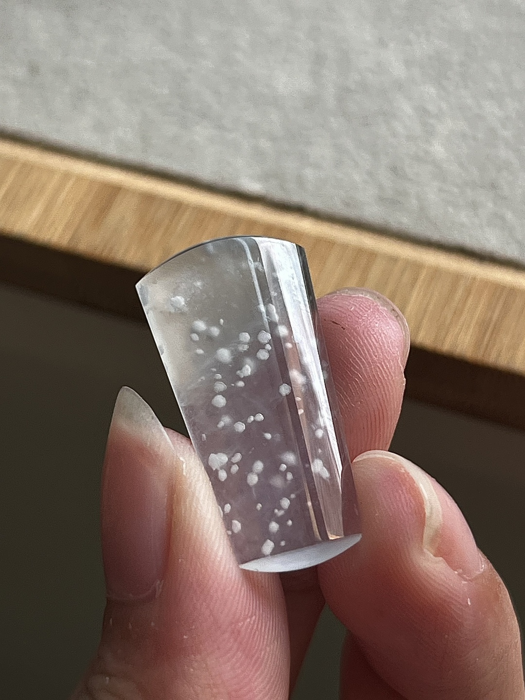 点点木那雪花棉，清莹起光，尺寸：27*13.4*2.6,a4387