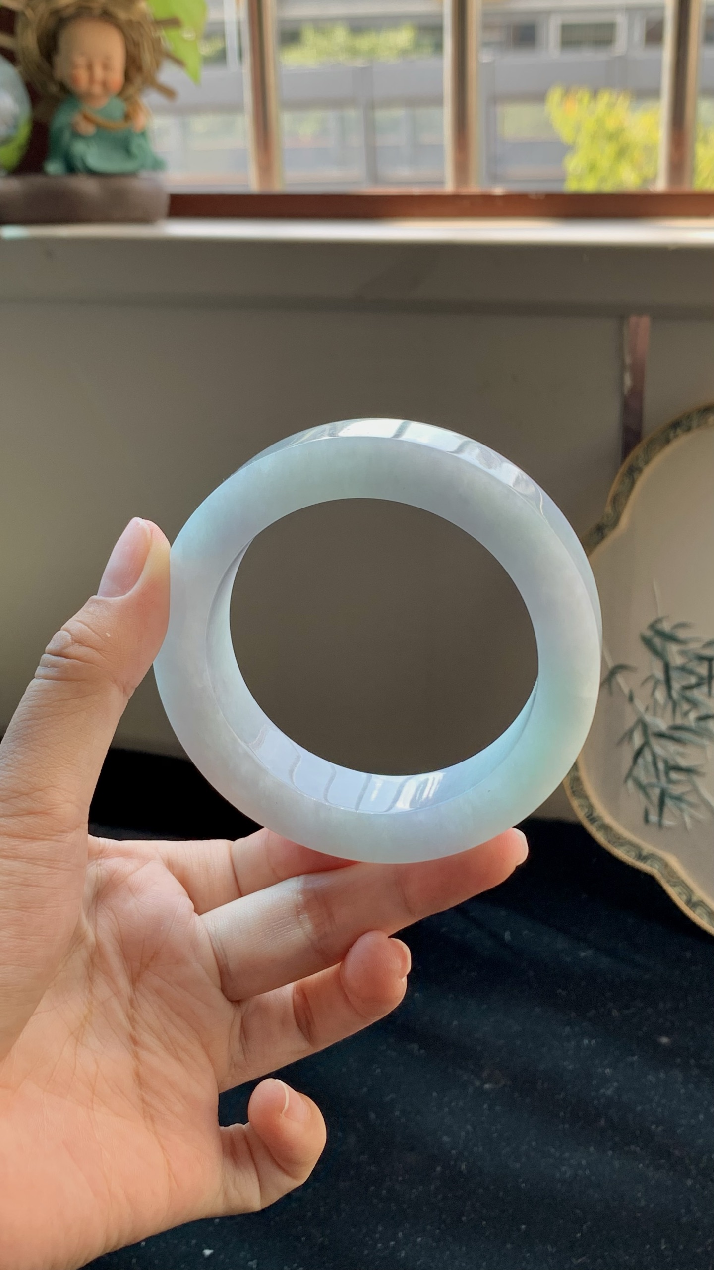 淡春彩正圈手镯毛胚 D0427-2 ⭕️ 57.5-16-11.5-78