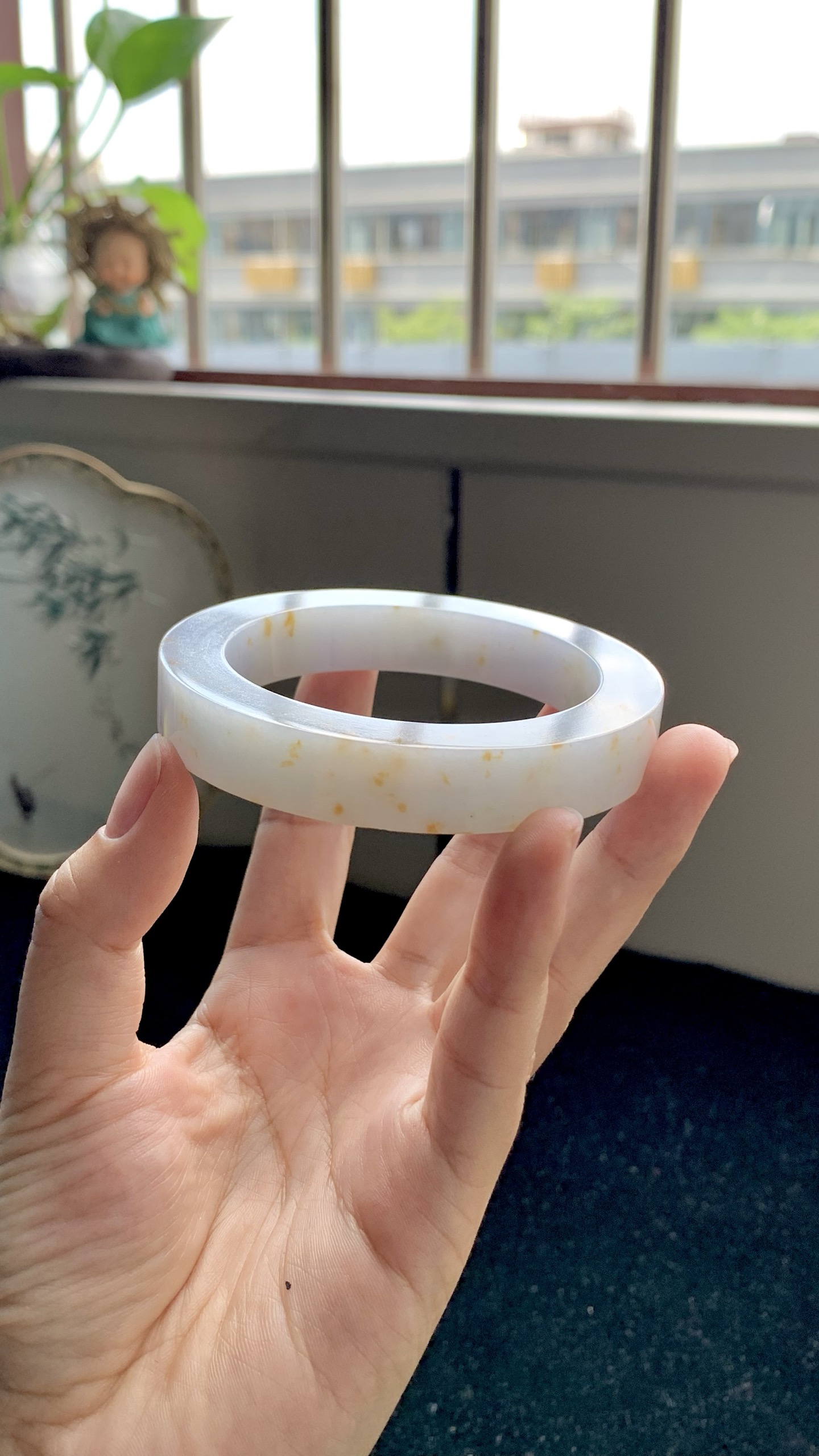洒金正圈镯胚 BL1058-27 ⭕️ 57-12-10-77