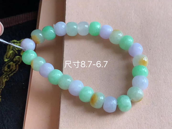 多彩手串 , 尺寸，8.7-6.7
