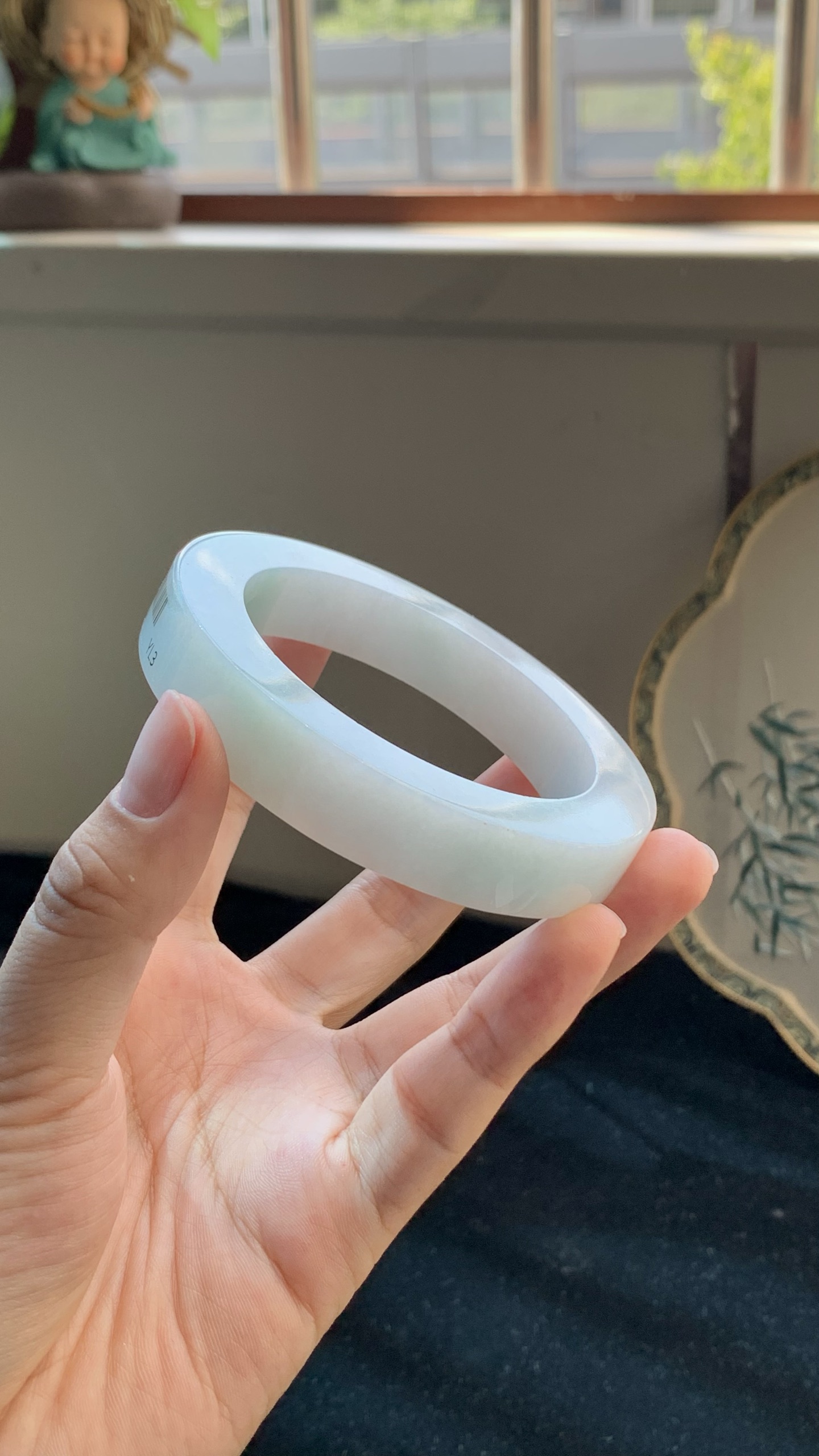 飘绿正圈镯胚 B602-54-11 ⭕️ 56.5-12.5-10-77.5