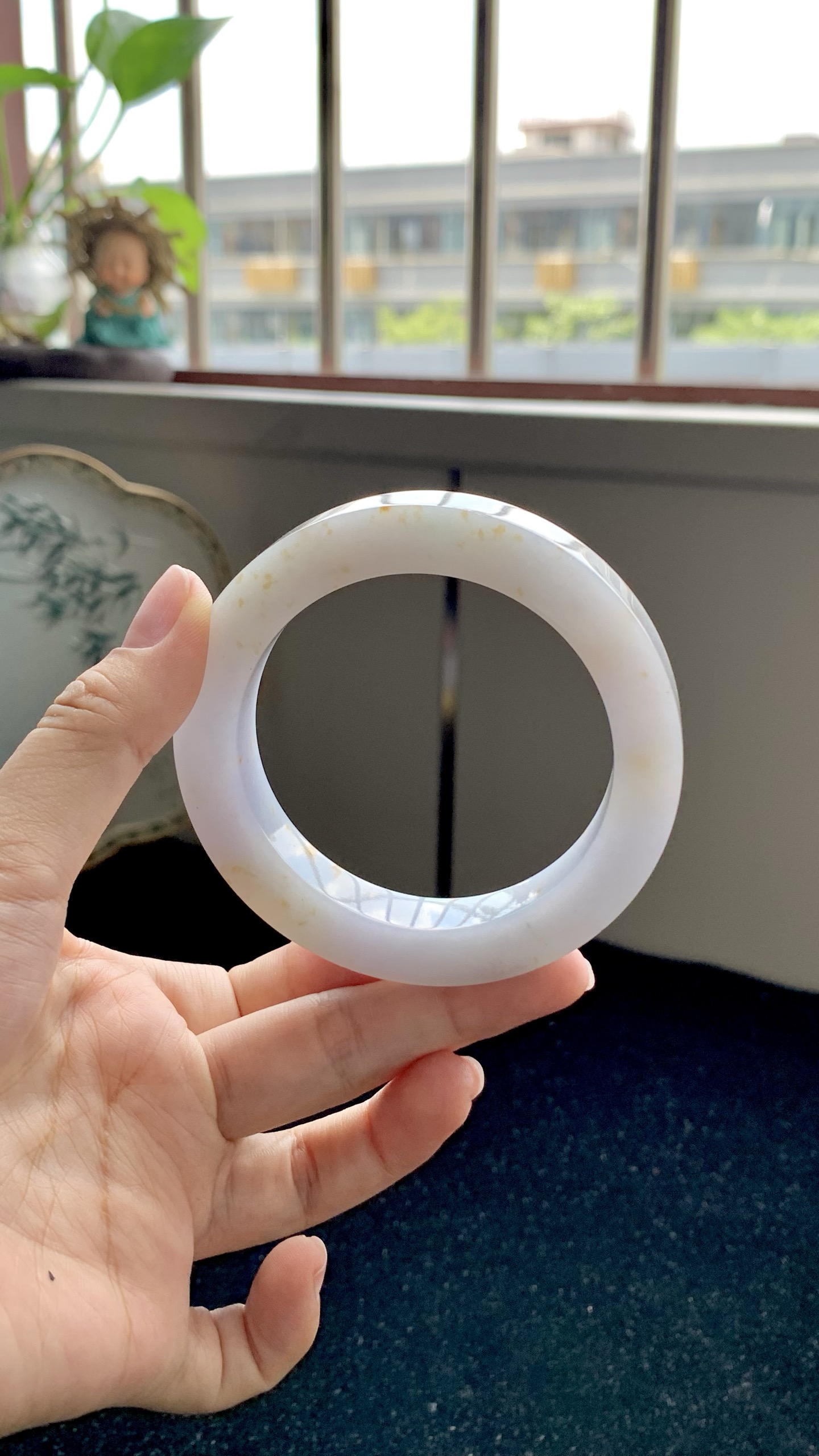 洒金正圈镯胚 BL1058-27 ⭕️ 57-12-10-77