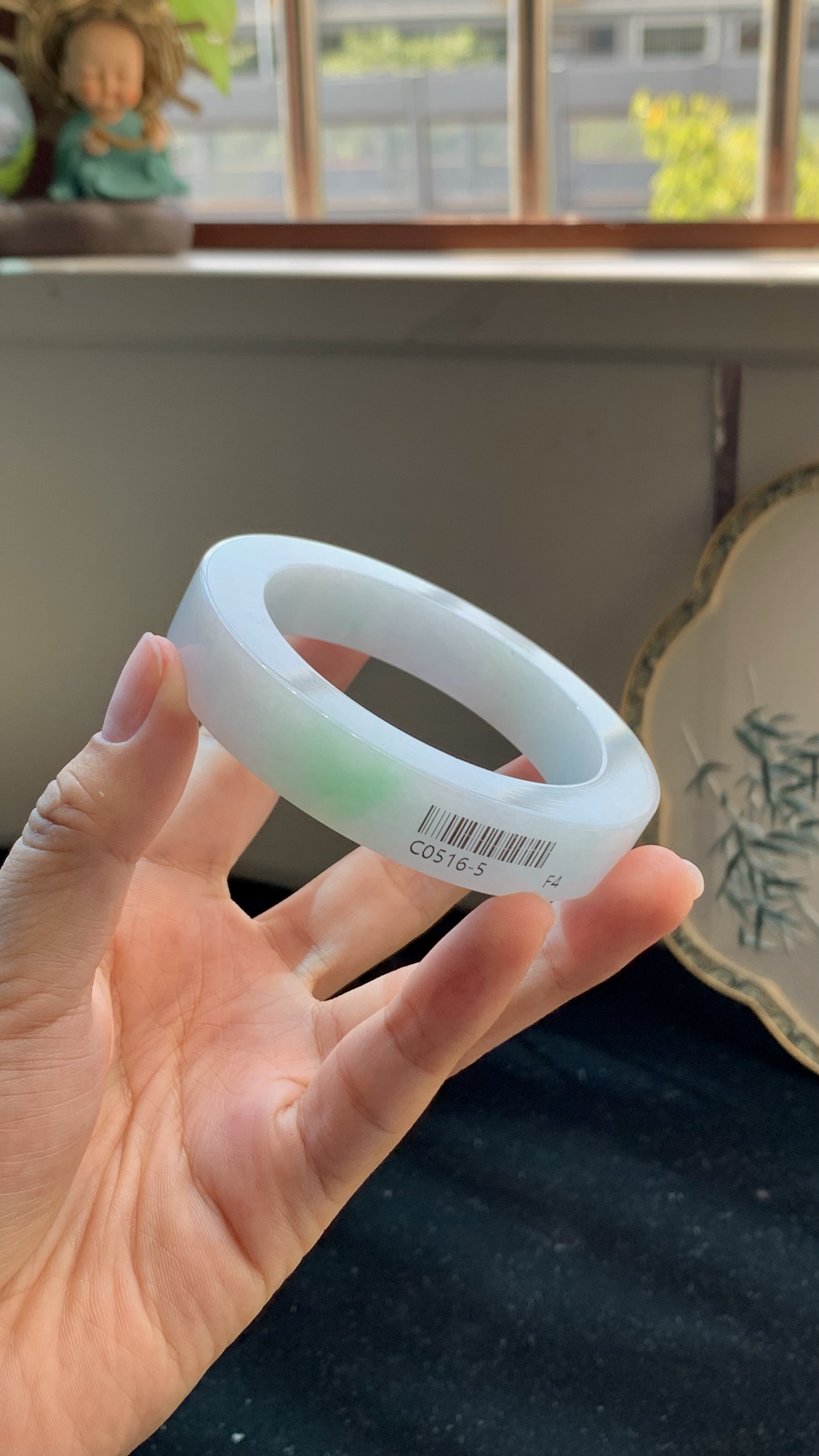 飘绿镯胚 C0516-5 ⭕️ 55-13-10-75