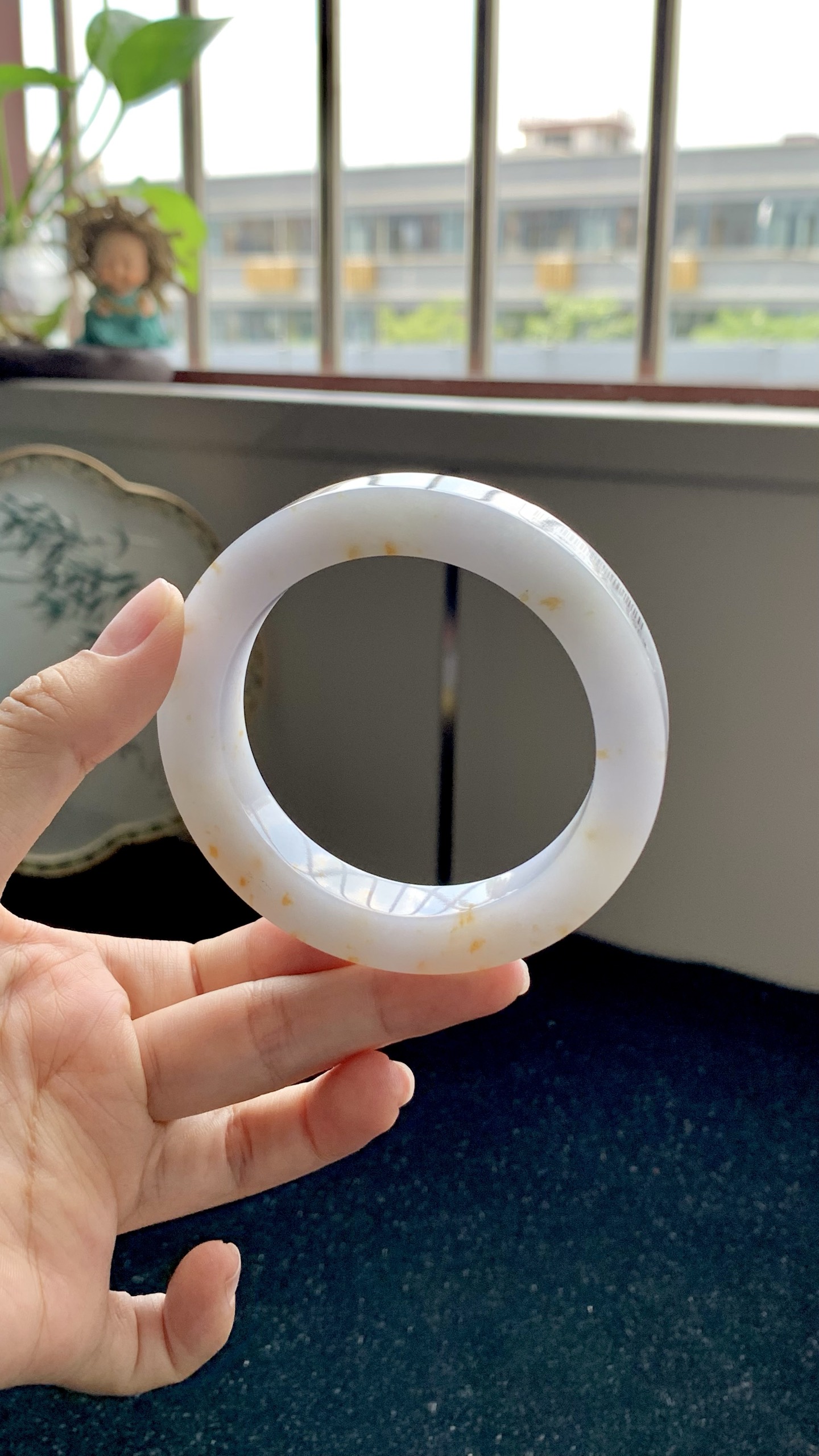 洒金正圈镯胚 BL1058-27 ⭕️ 57-12-10-77