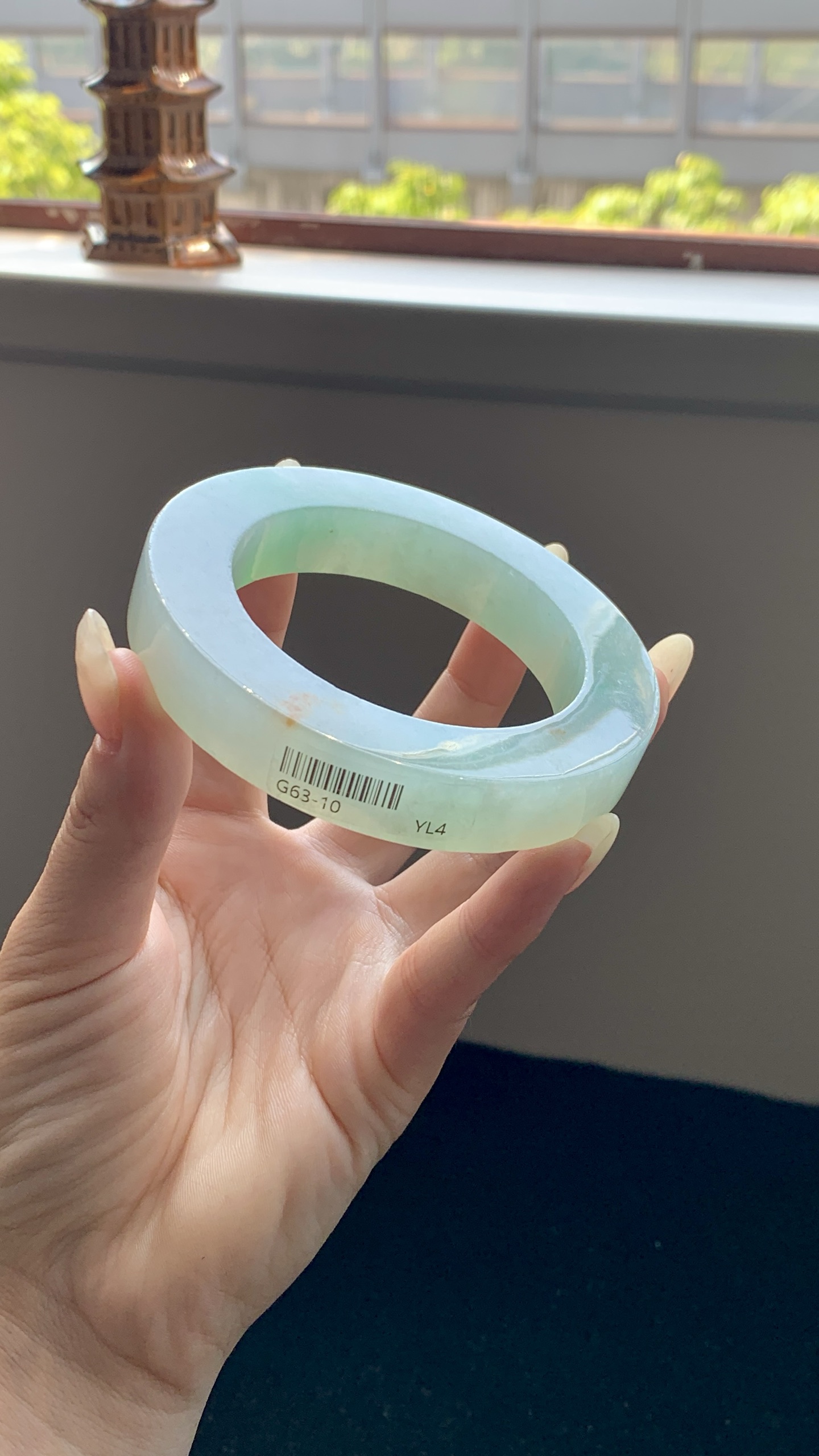 冰晴洒金正圈镯胚 G63-10 ⭕️56.5-12-12-82.5