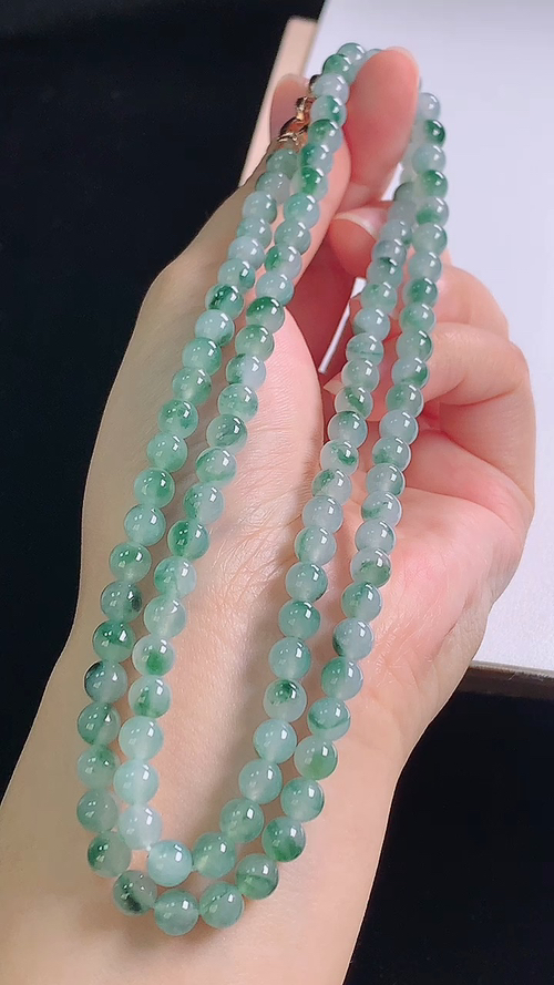 ️冰飘花项链，尺寸:5.8-5.8mm