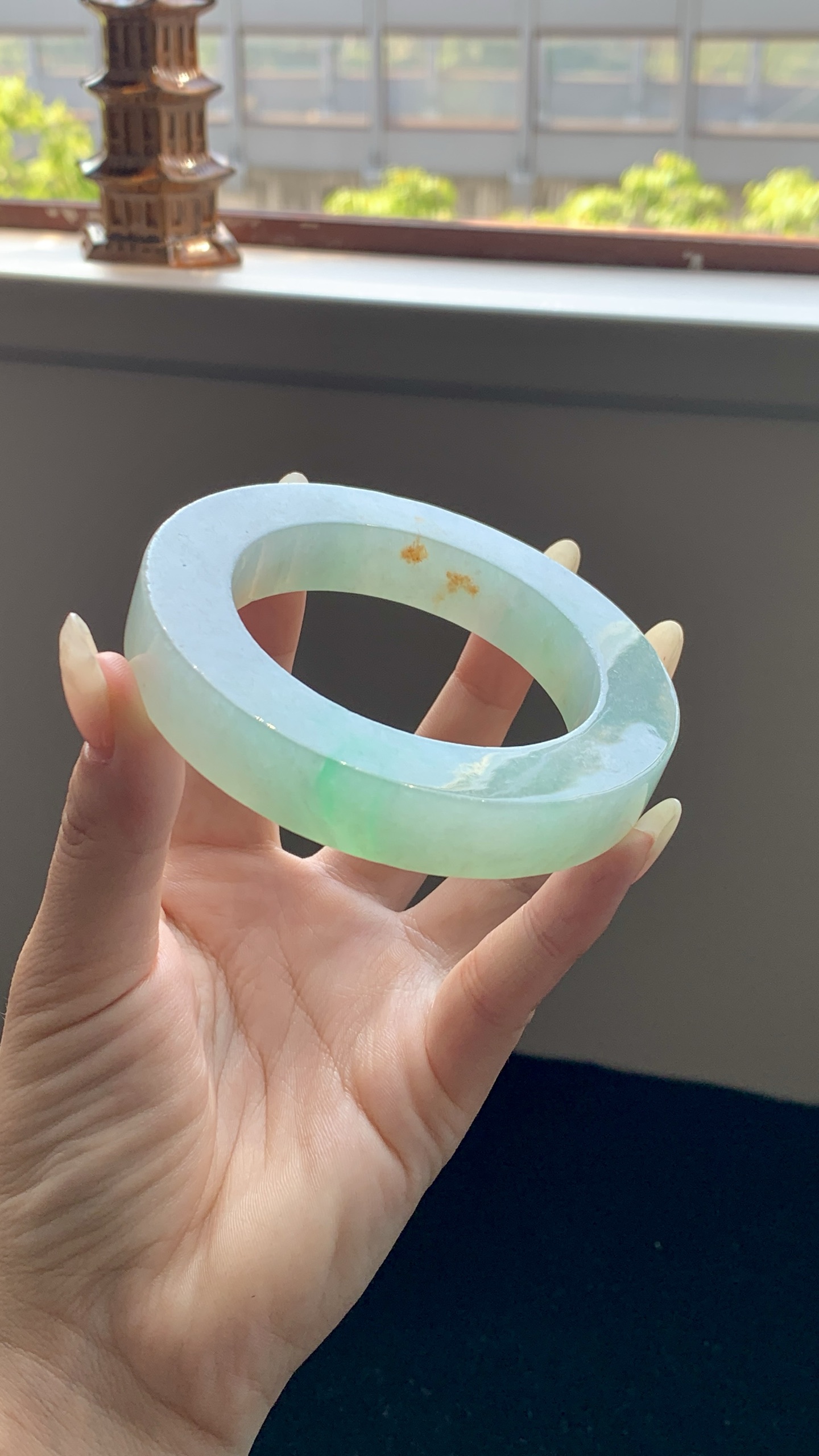 冰晴洒金正圈镯胚 G63-10 ⭕️56.5-12-12-82.5