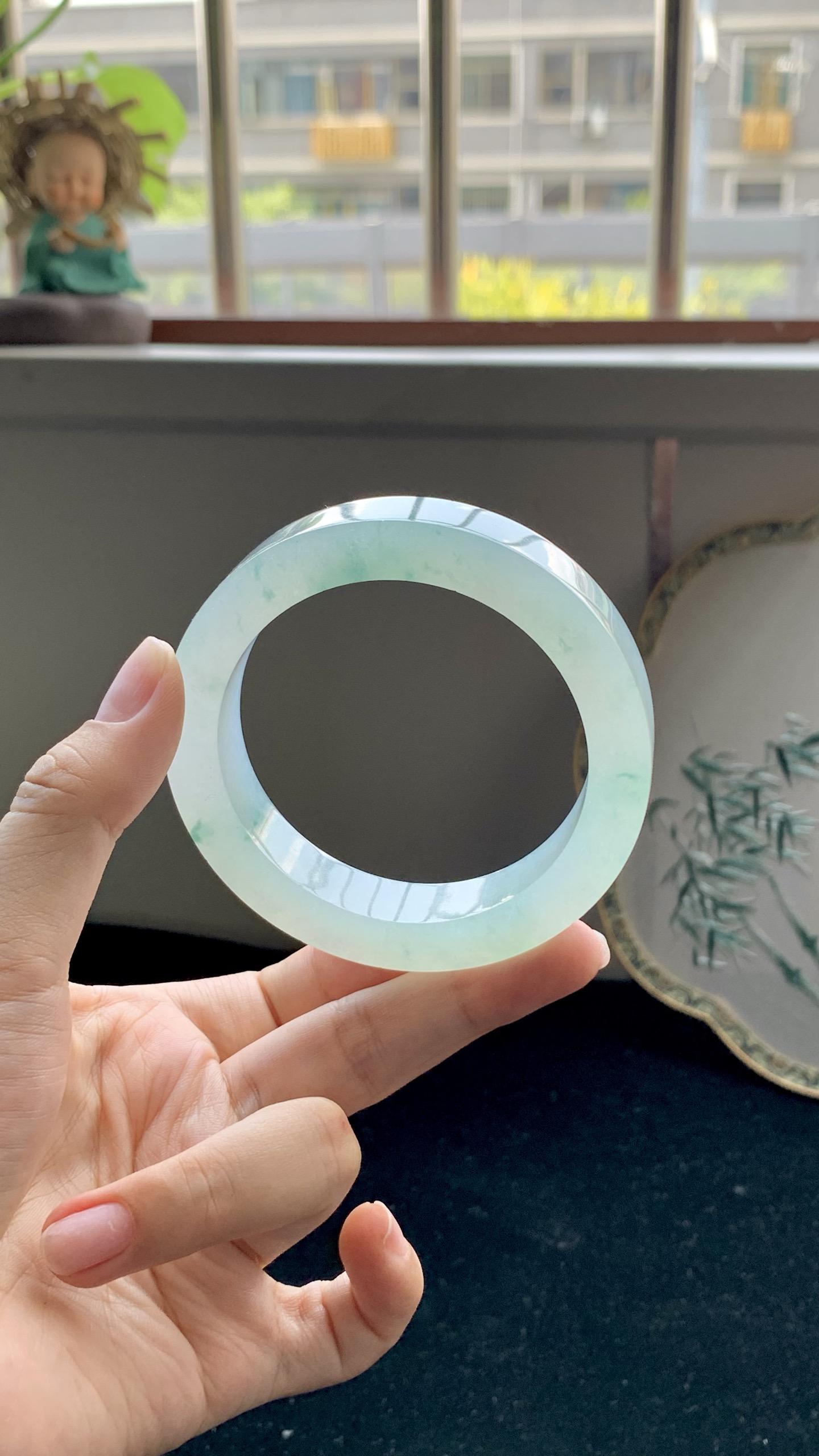 冰种飘花正圈镯胚 K916-3 ⭕️ 56-13-9-74