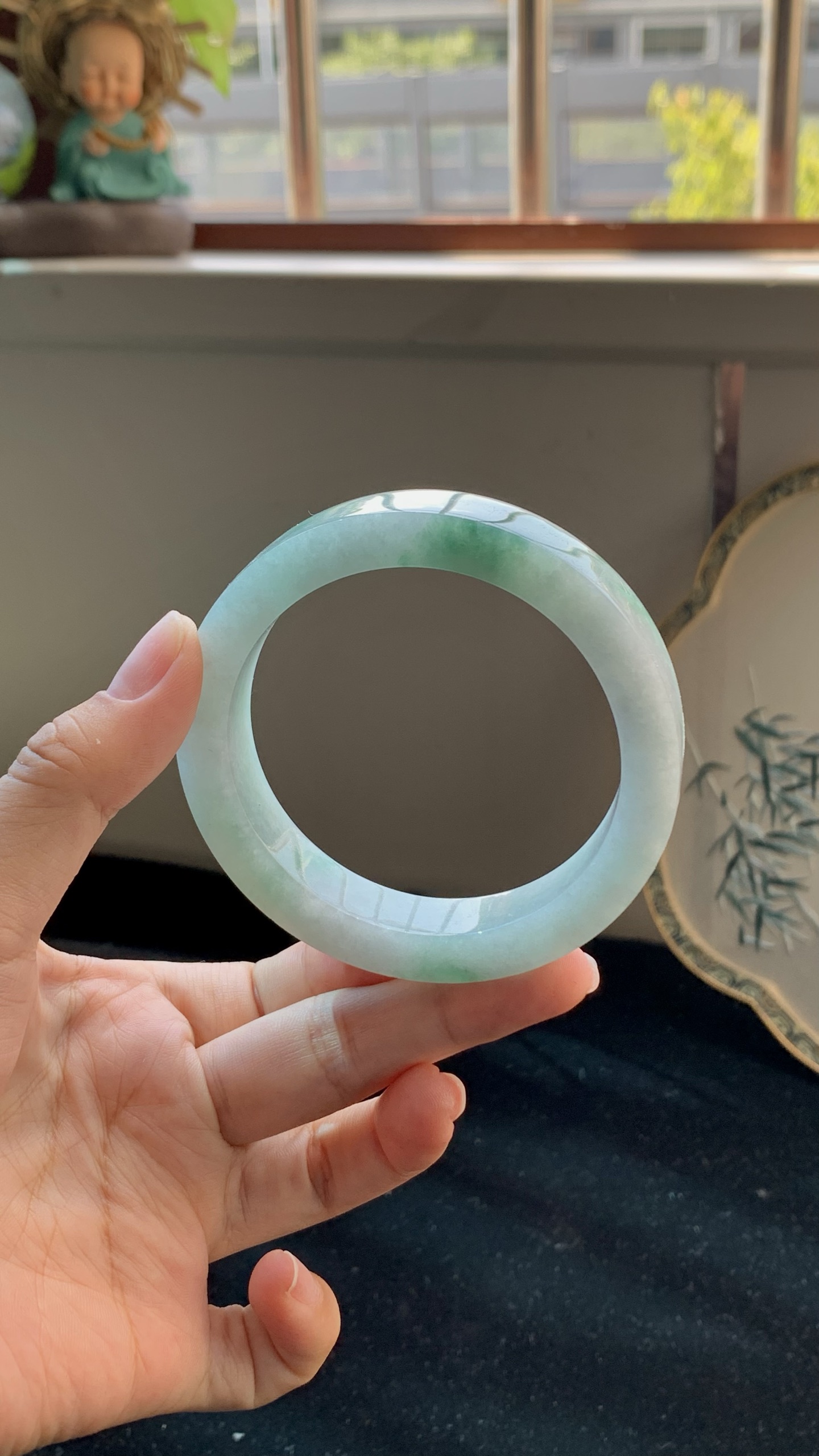 飘花正圈手镯毛胚 B0522-11 ⭕️ 57.5-12.5-8-74