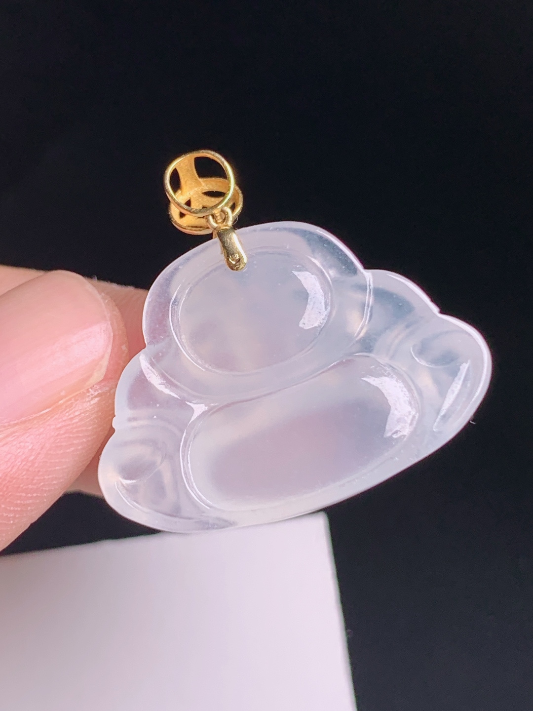 ️ 冰种佛公吊坠，冰润通透，笑面盈盈，纳福吉祥