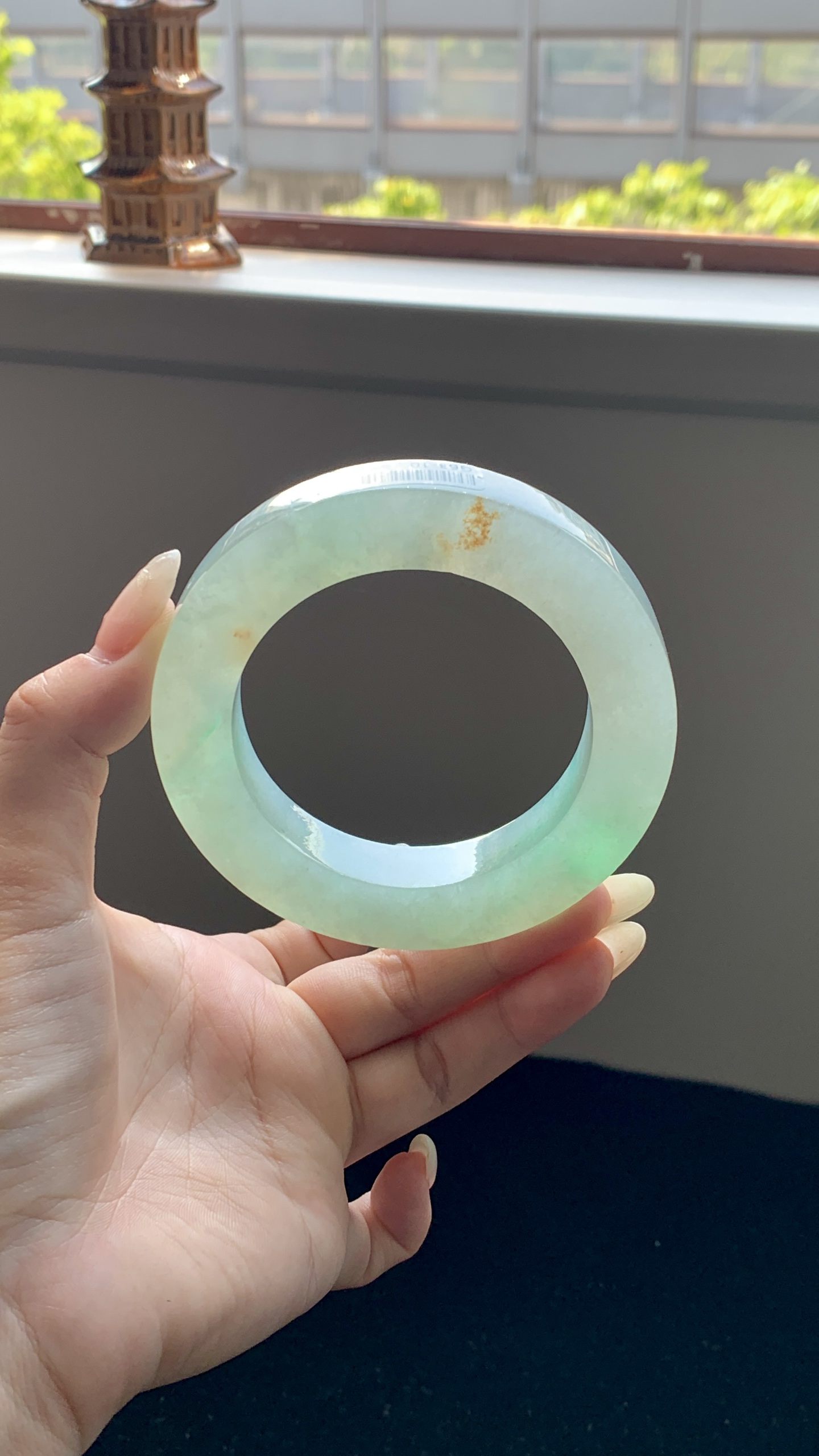 冰晴洒金正圈镯胚 G63-10 ⭕️56.5-12-12-82.5