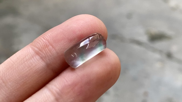 ️ 玻璃钢飘绿马鞍 13.3*5.8*4.2 完整