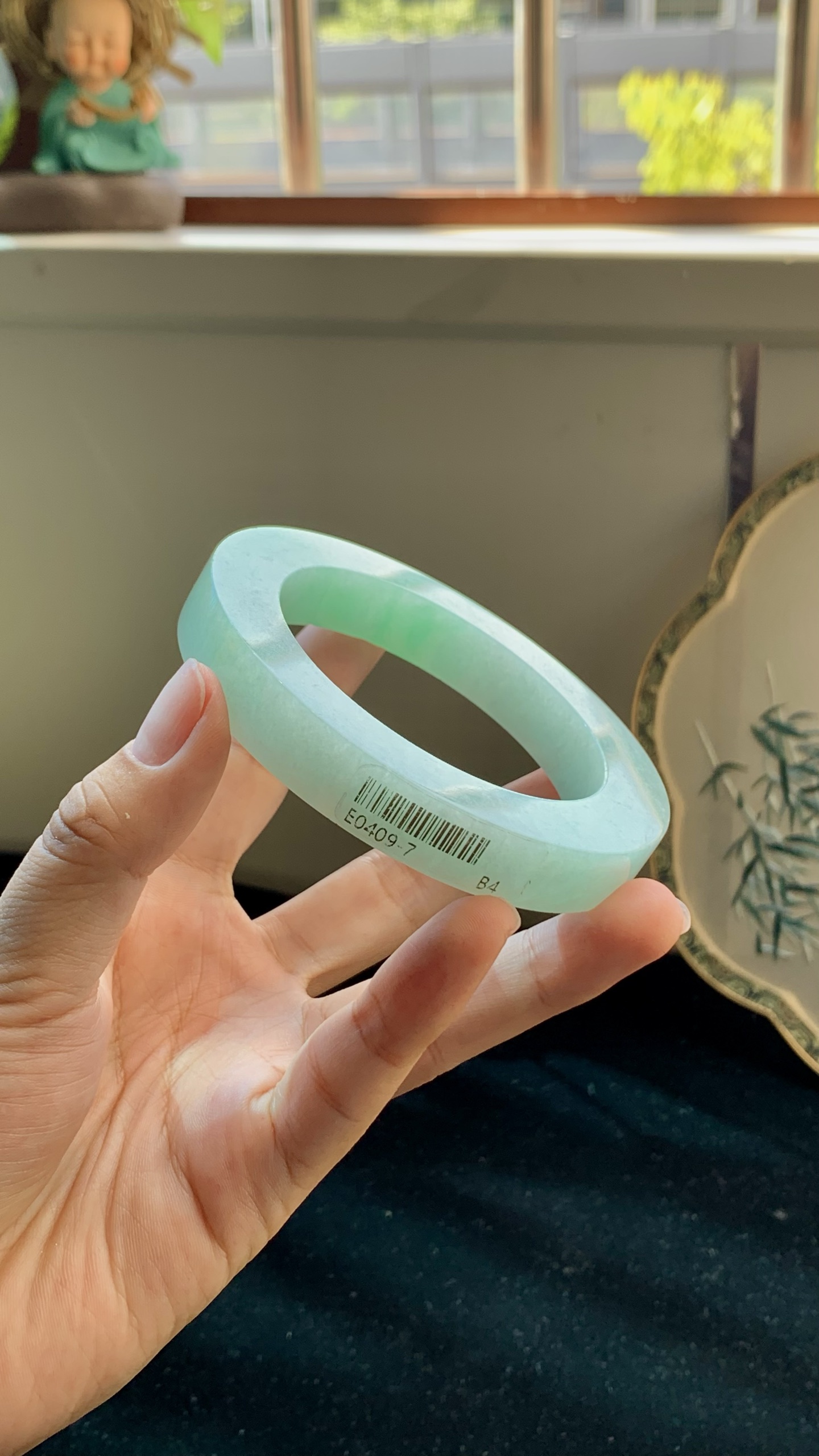 飘绿正圈镯胚 E0409-1 ⭕️ 58-12-12-82
