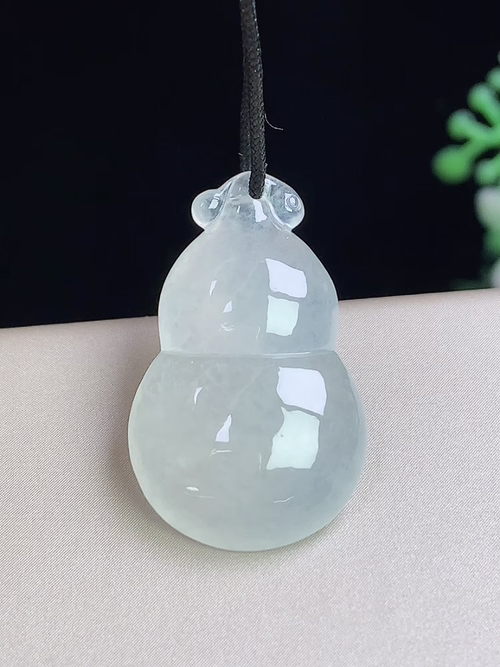 冰种葫芦，无裂，尺寸26.3-16-5.8mm，d08lzy