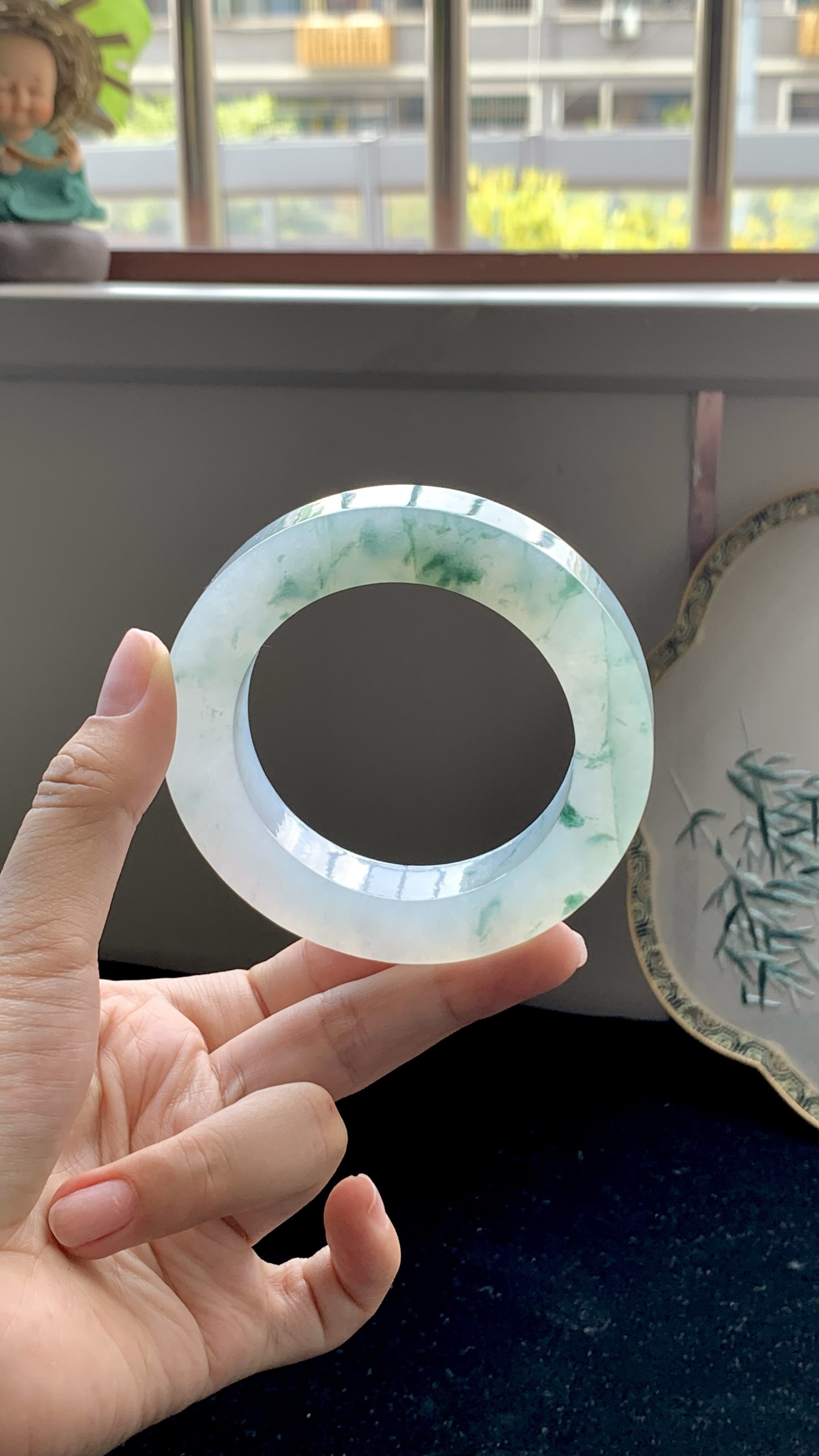 冰飘花正圈镯胚 M63-59 ⭕️ 54-12.5-12-78