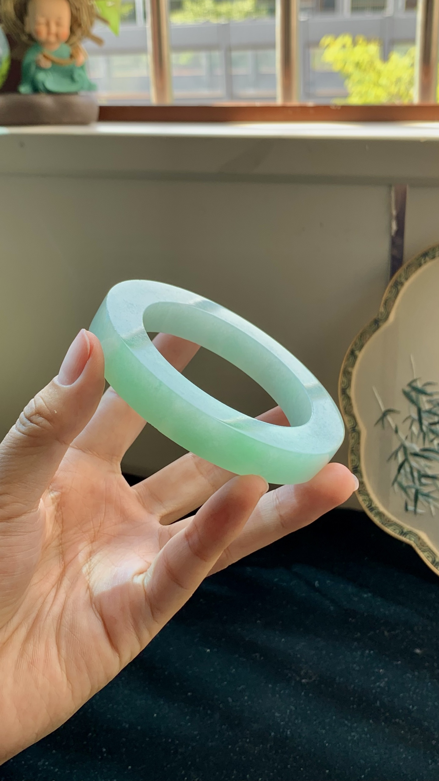 飘绿正圈镯胚 E0409-1 ⭕️ 58-12-12-82
