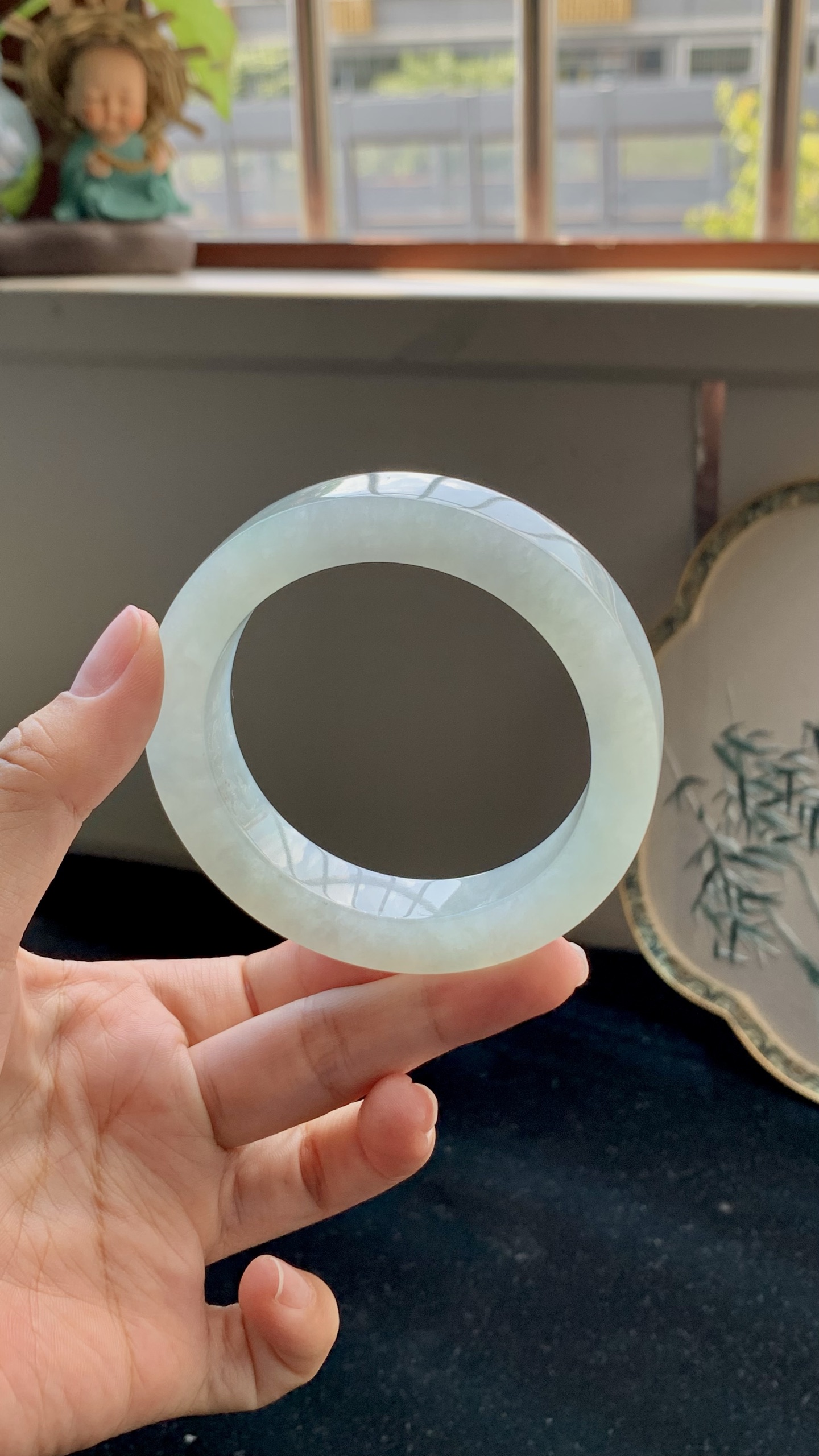 冰晴正圈镯胚 E0831-33 ⭕️ 56-13-9.5-75
