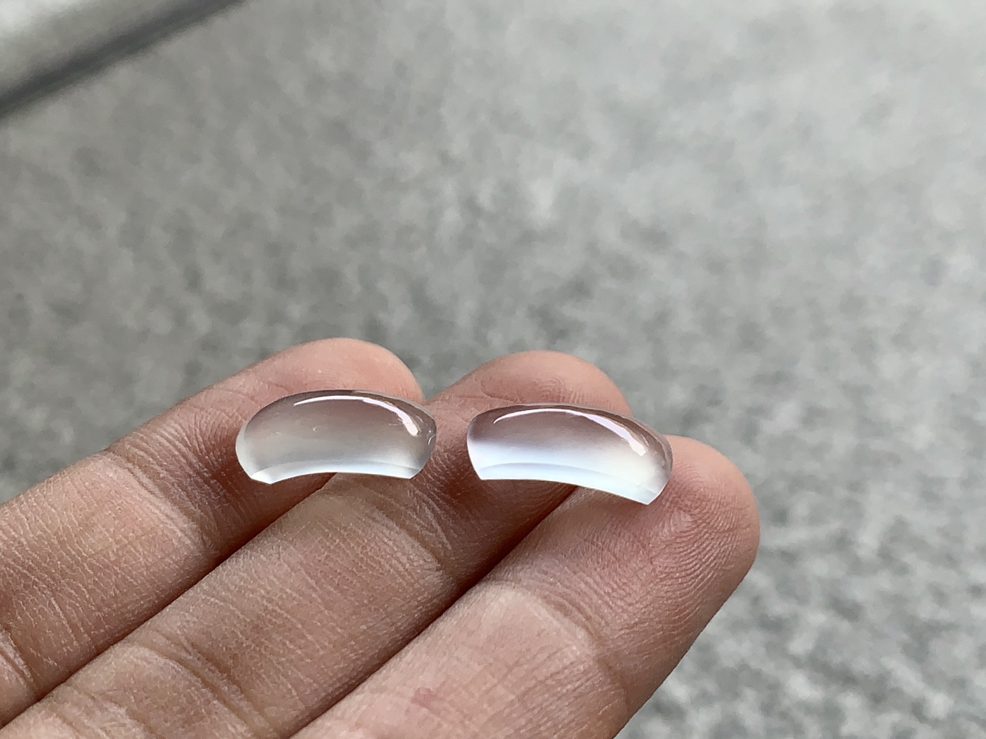 ️ 高冰马鞍一对，尺寸：13×4.8×3.2/13×4.5×3.6