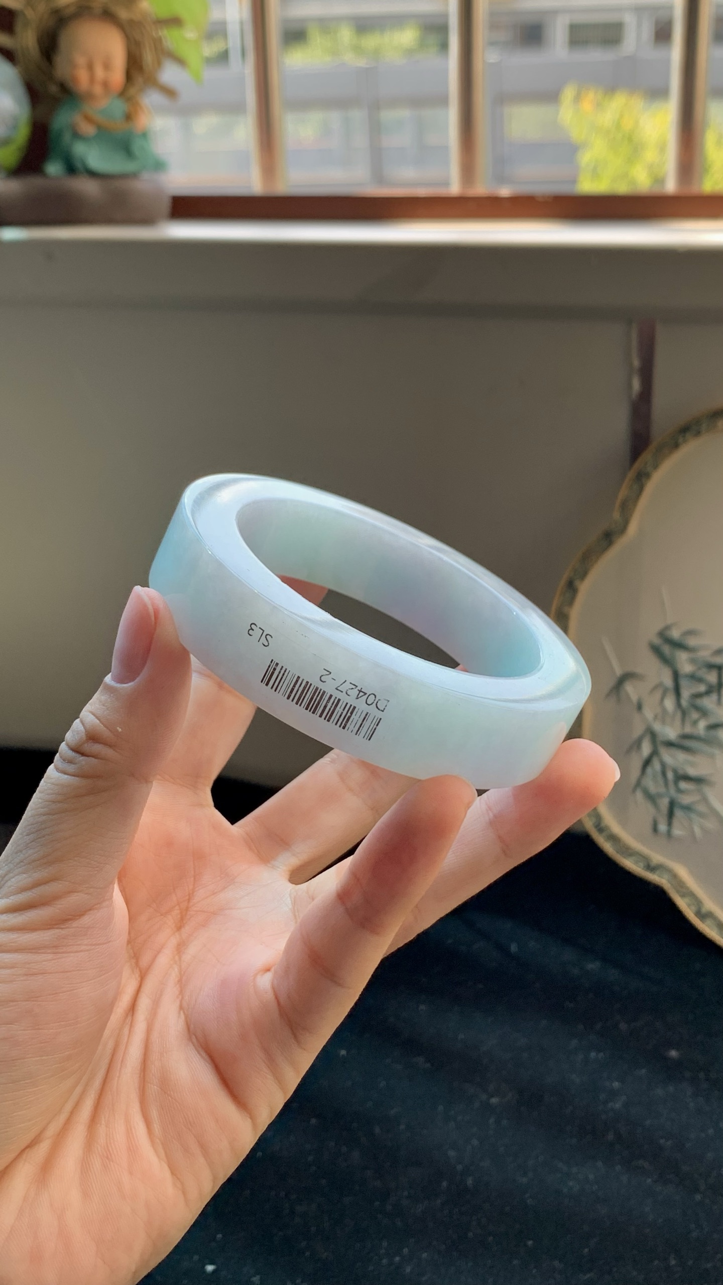 淡春彩正圈手镯毛胚 D0427-2 ⭕️ 57.5-16-11.5-78