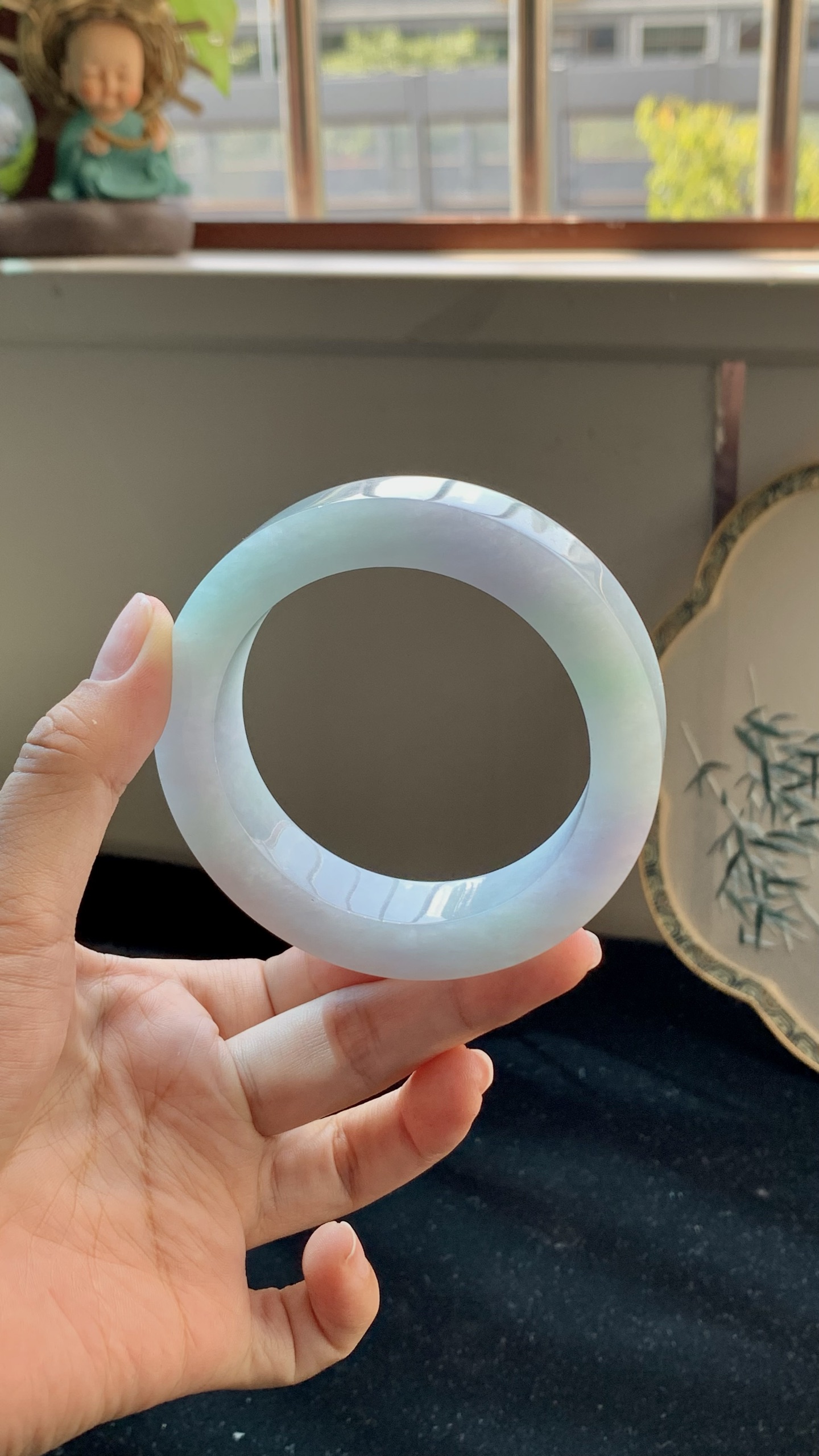 淡春彩正圈手镯毛胚 D0427-2 ⭕️ 57.5-16-11.5-78