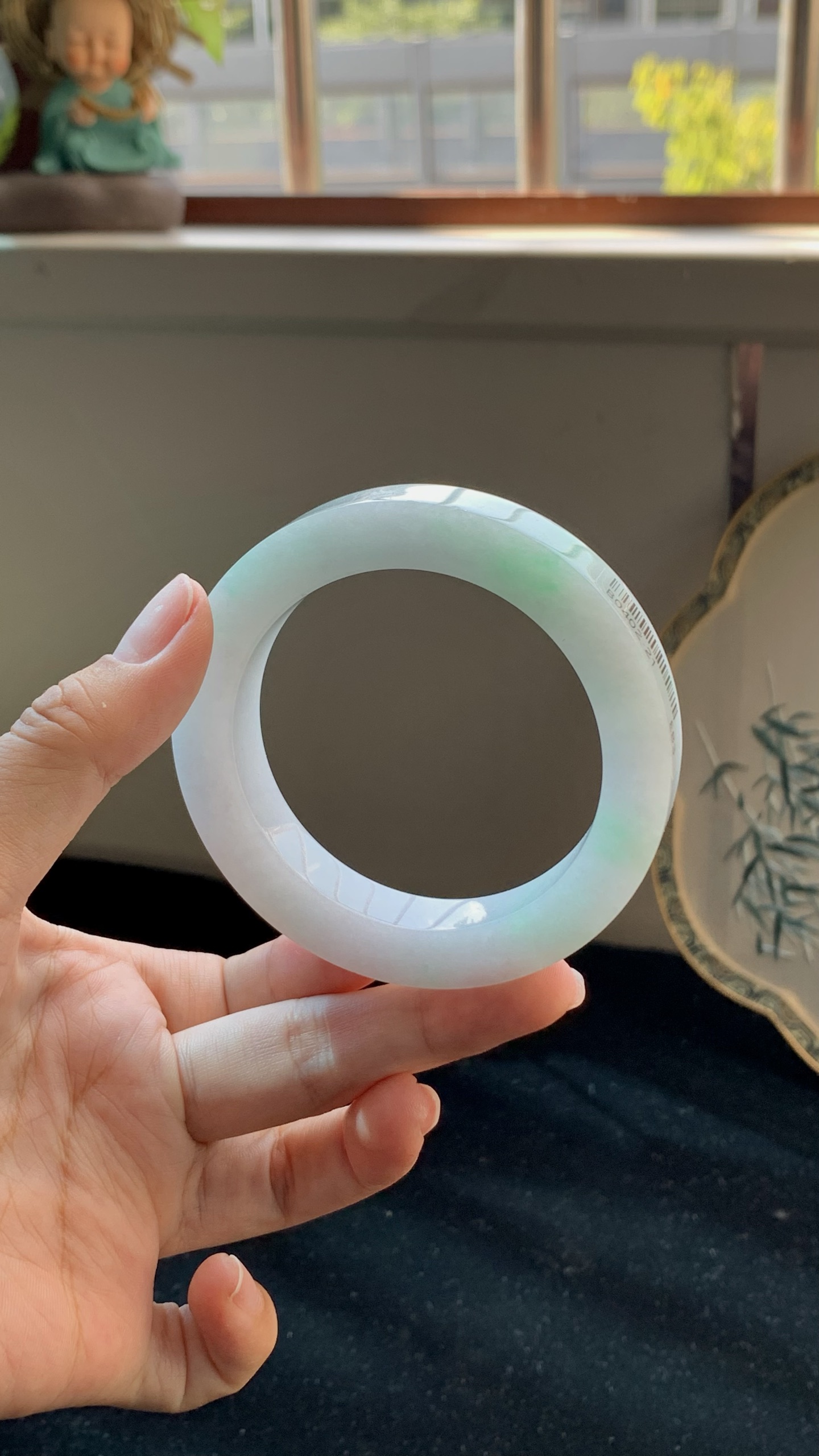 白底青正圈镯胚 B0402-21 ⭕️ 54-12-10-73
