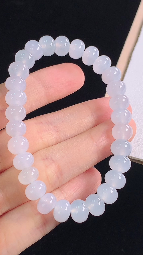 ️冰种手链，尺寸:8.2-5.6mm 4