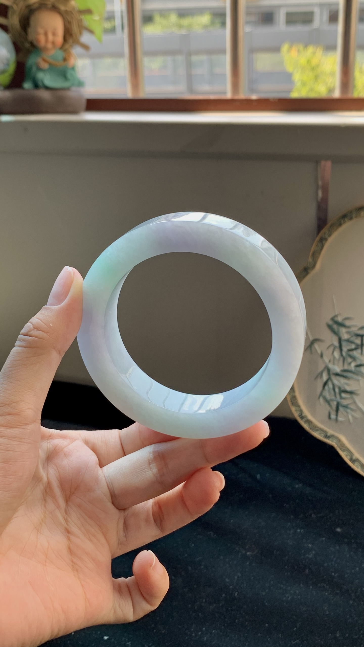 淡春彩正圈手镯毛胚 D0427-2 ⭕️ 57.5-16-11.5-78