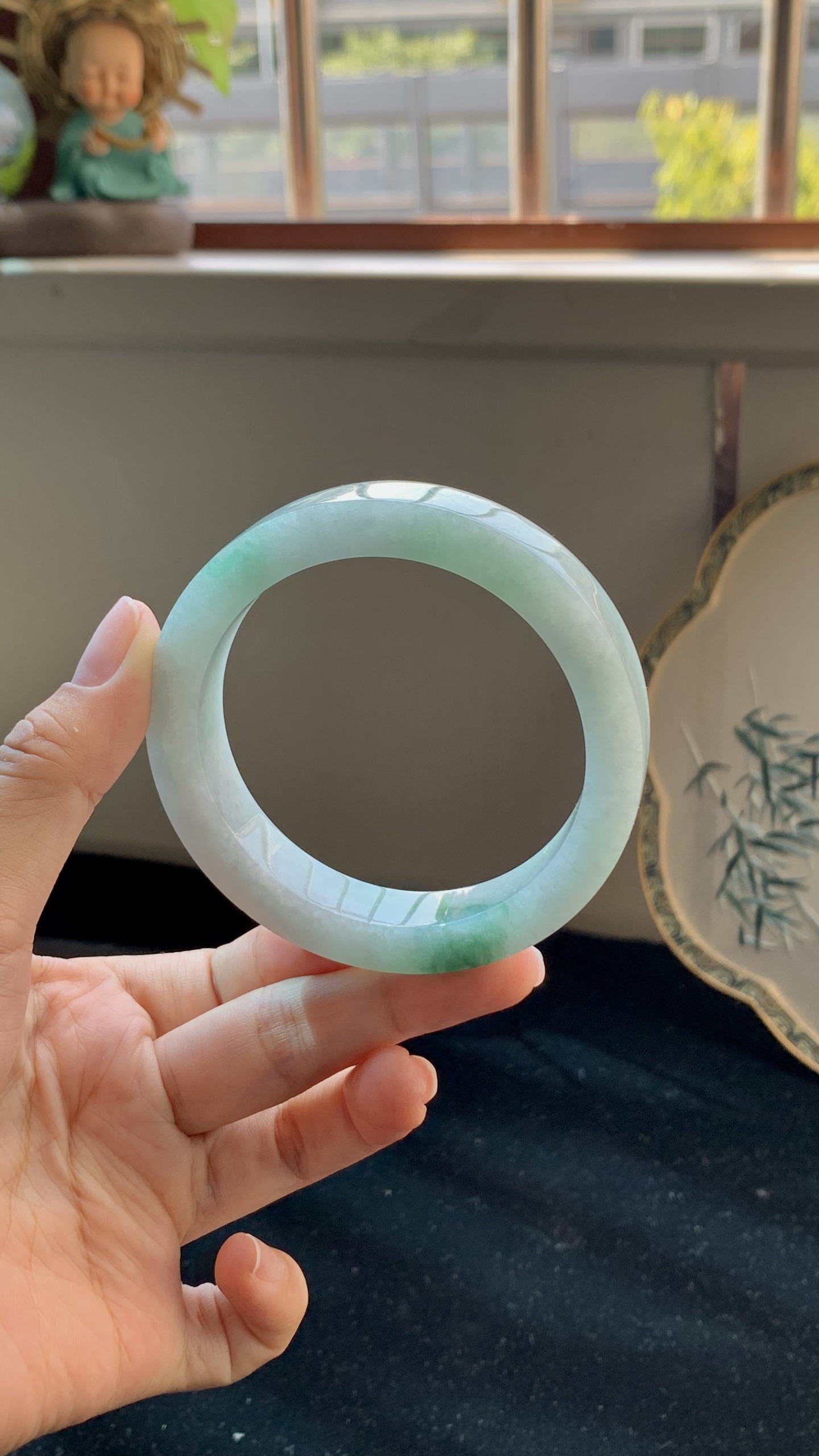 飘花正圈手镯毛胚 B0522-11 ⭕️ 57.5-12.5-8-74