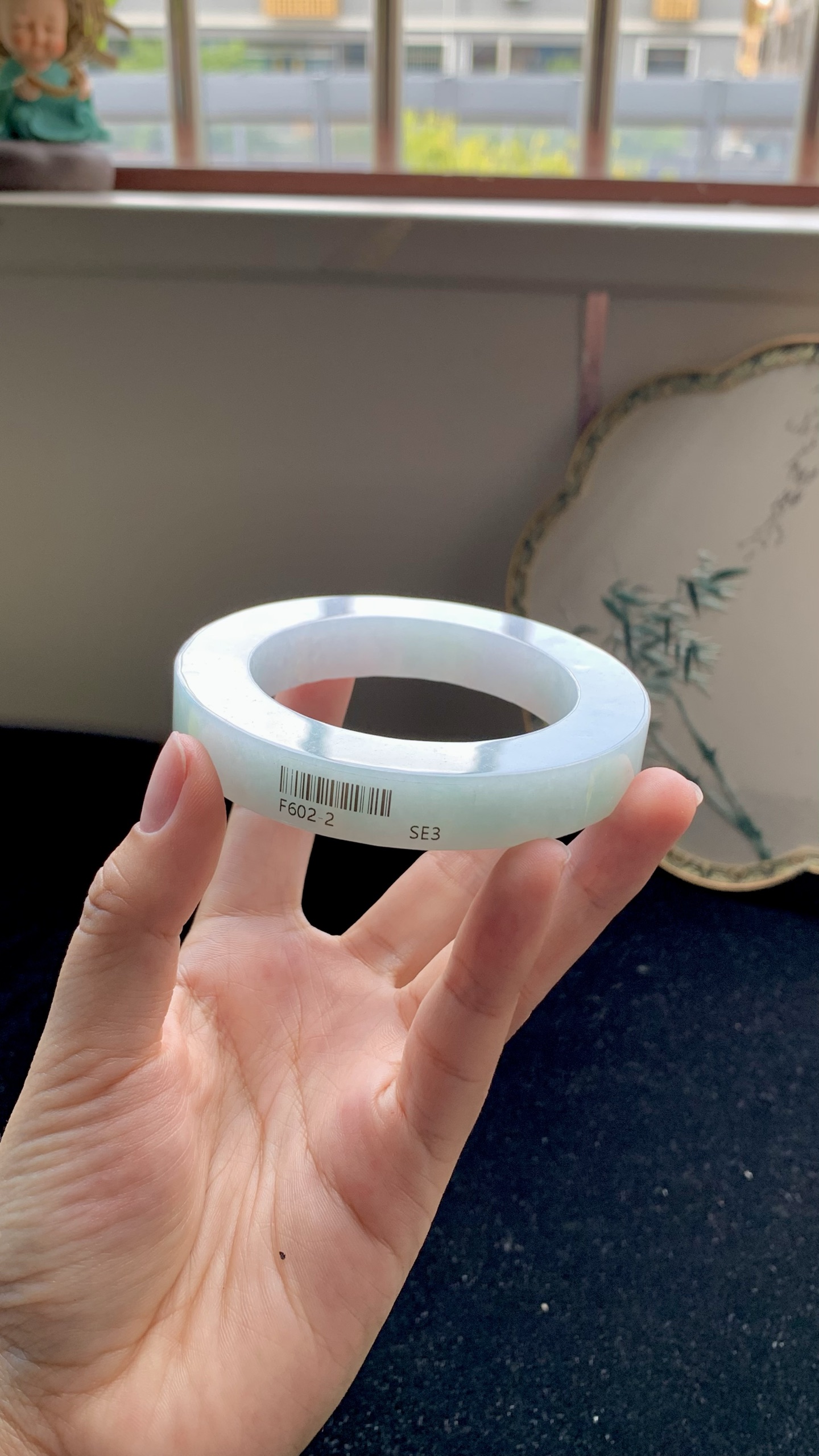 晴底正圈镯胚 F602-2 ⭕️ 55.5-12-12.5-80