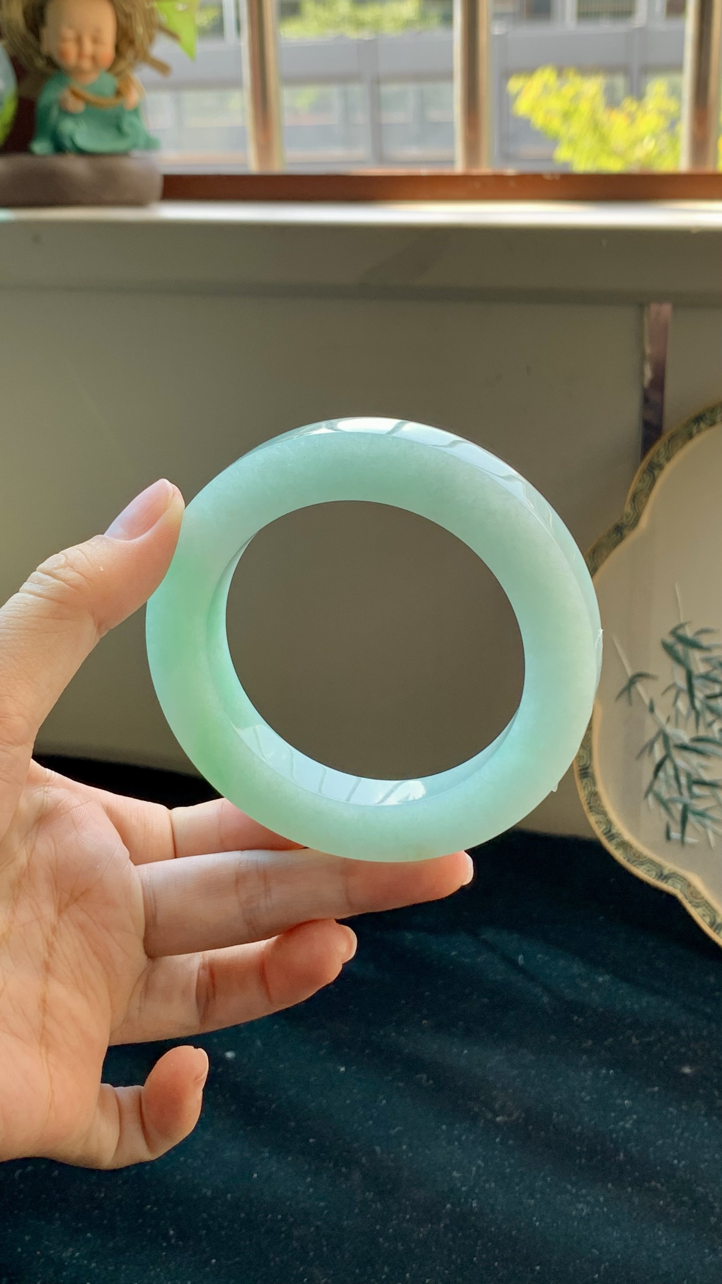 飘绿正圈镯胚 E0409-1 ⭕️ 58-12-12-82