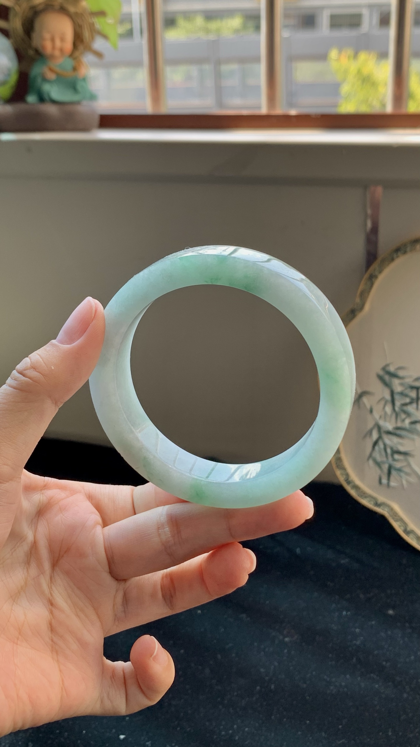 飘花正圈手镯毛胚 B0522-11 ⭕️ 57.5-12.5-8-74