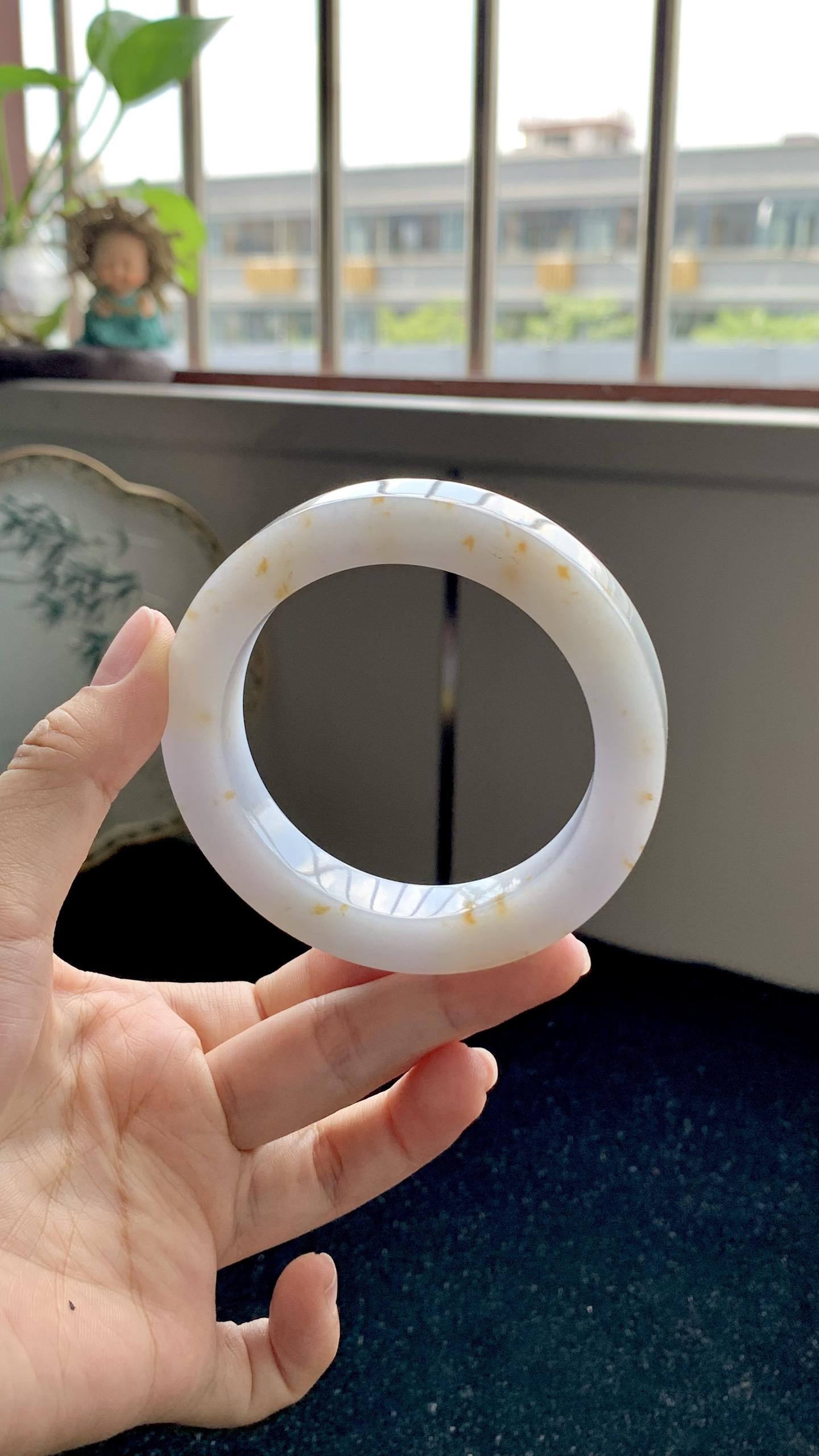 洒金正圈镯胚 BL1058-27 ⭕️ 57-12-10-77