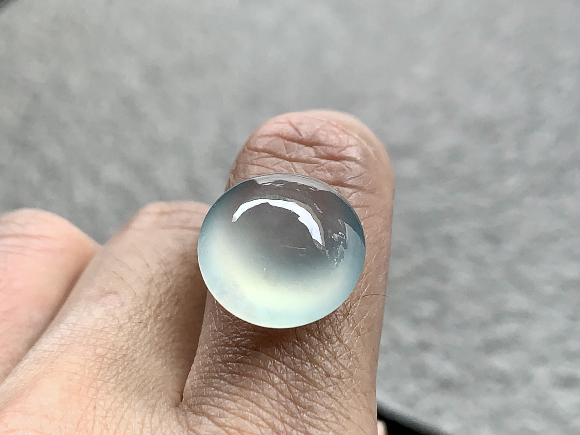 ️ 冰种蛋面，尺寸：15.8×8.5