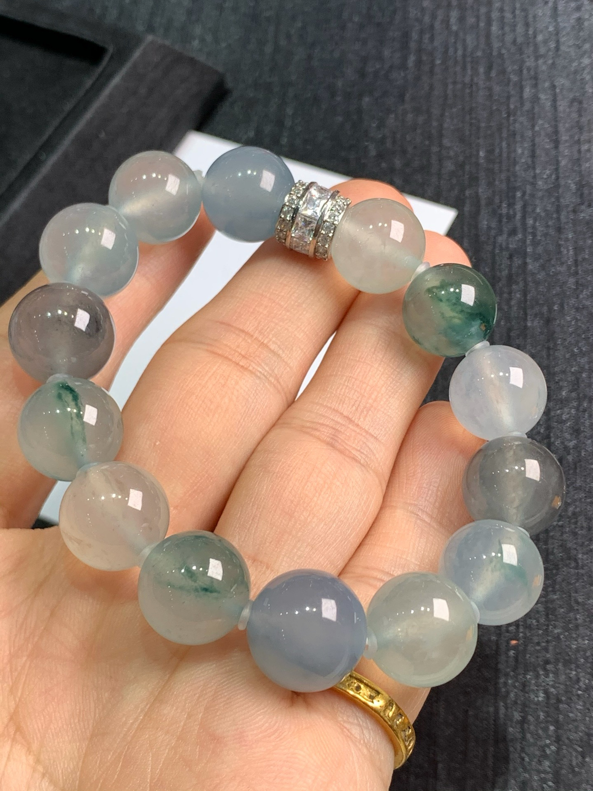 冰种手串，直径12.2mm