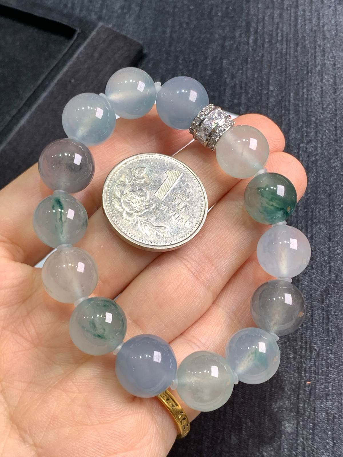 冰种手串，直径12.2mm