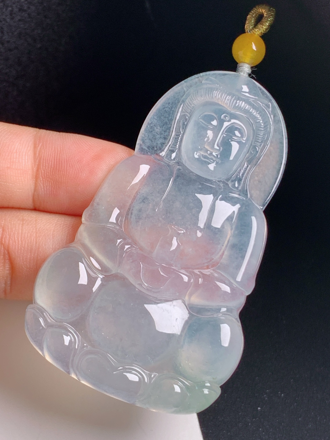 ️ 冰种观音，冰润通透，面相祥和，静心纳福