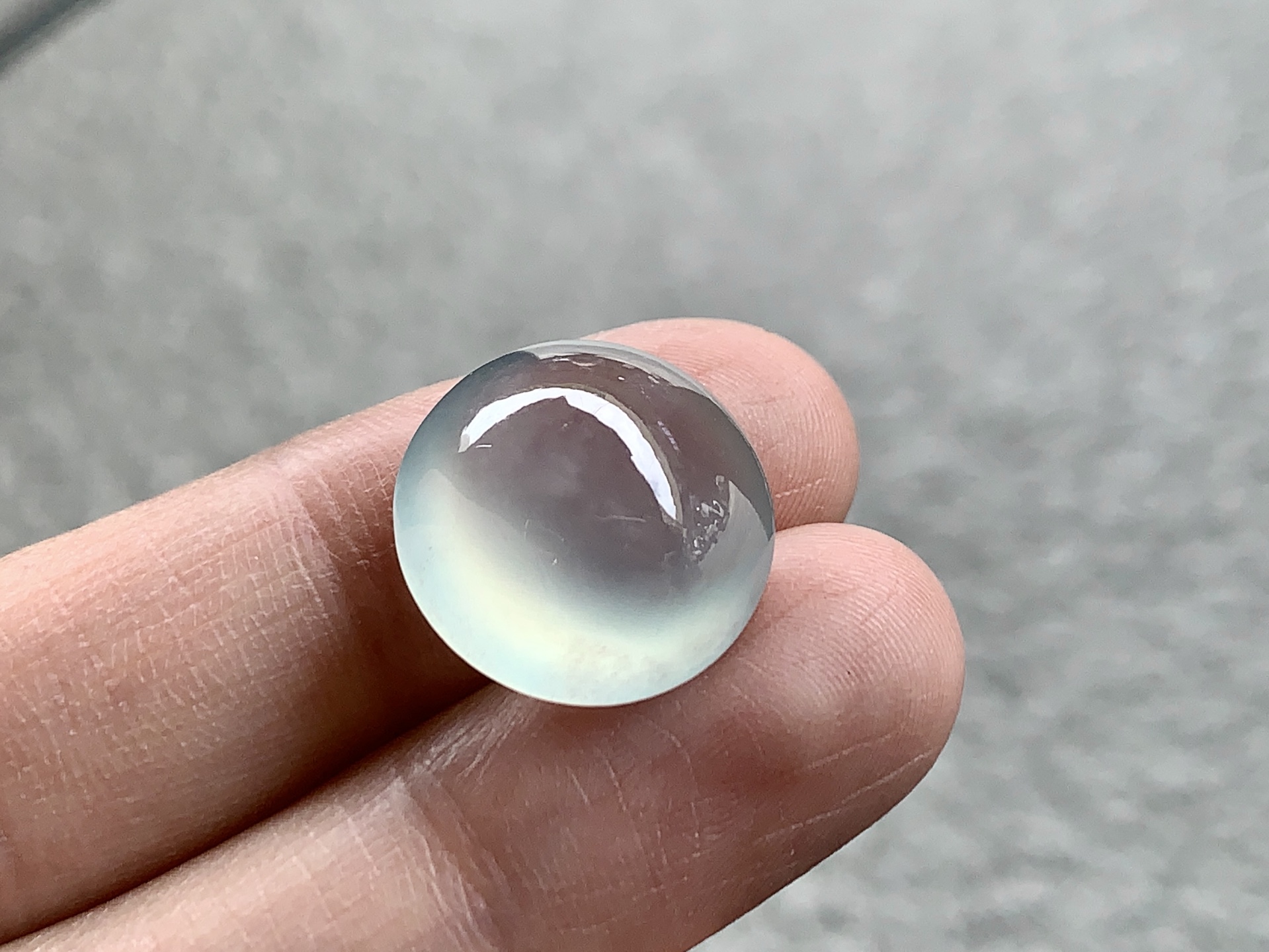 ️ 冰种蛋面，尺寸：15.8×8.5