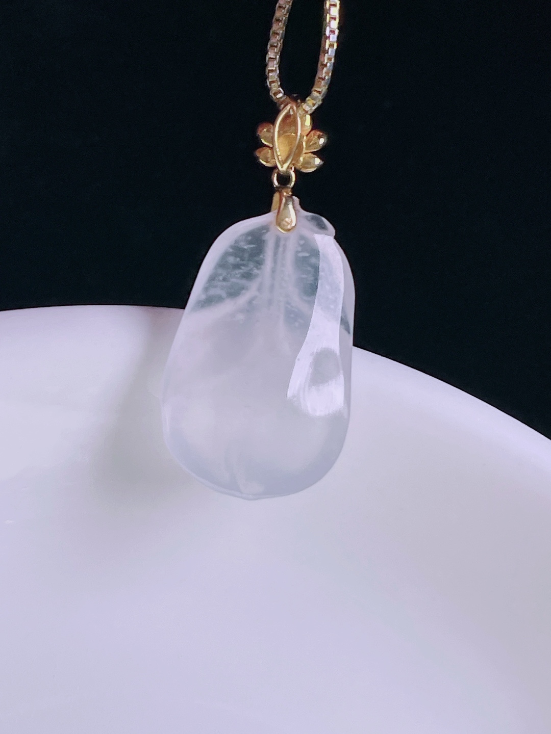 ️高冰树叶，老种起光，细底通透，尺寸：27裸石20/13/4.4mm0809